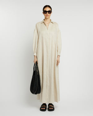 Linen maxi dress