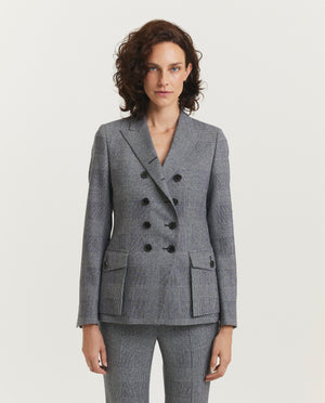 Wool blend blazer