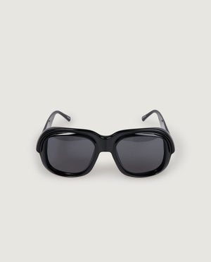 Oversized Vierkante Zonnebril - Zwart