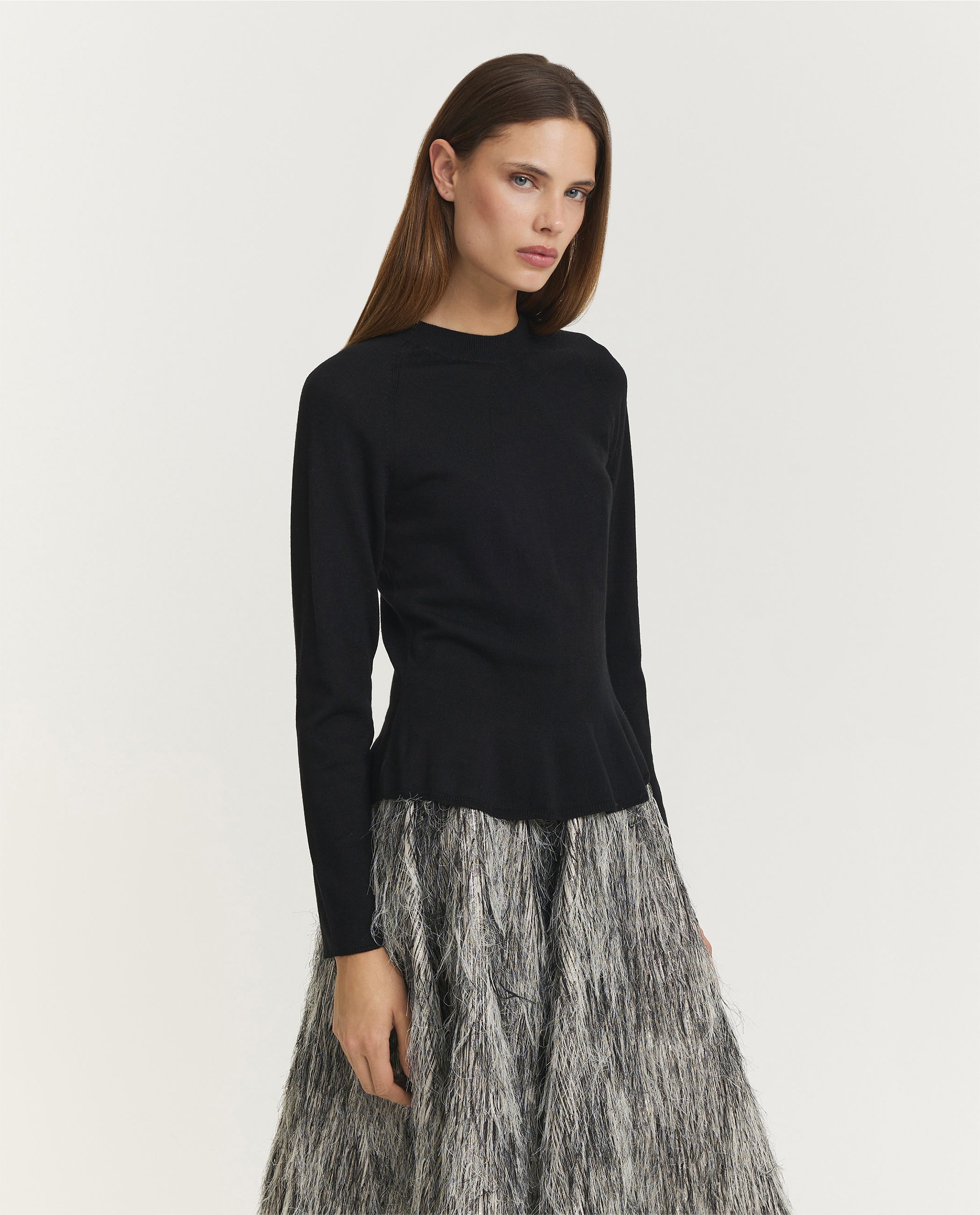 Wool Skirting Crewneck