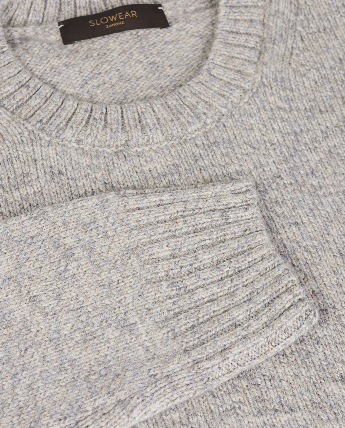 Round Neck Melange Sweater