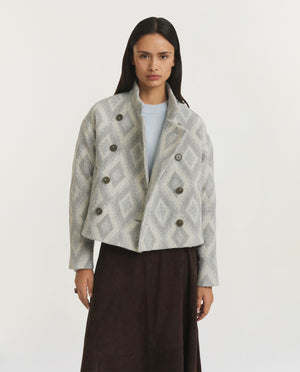 Patterned Peacoat
