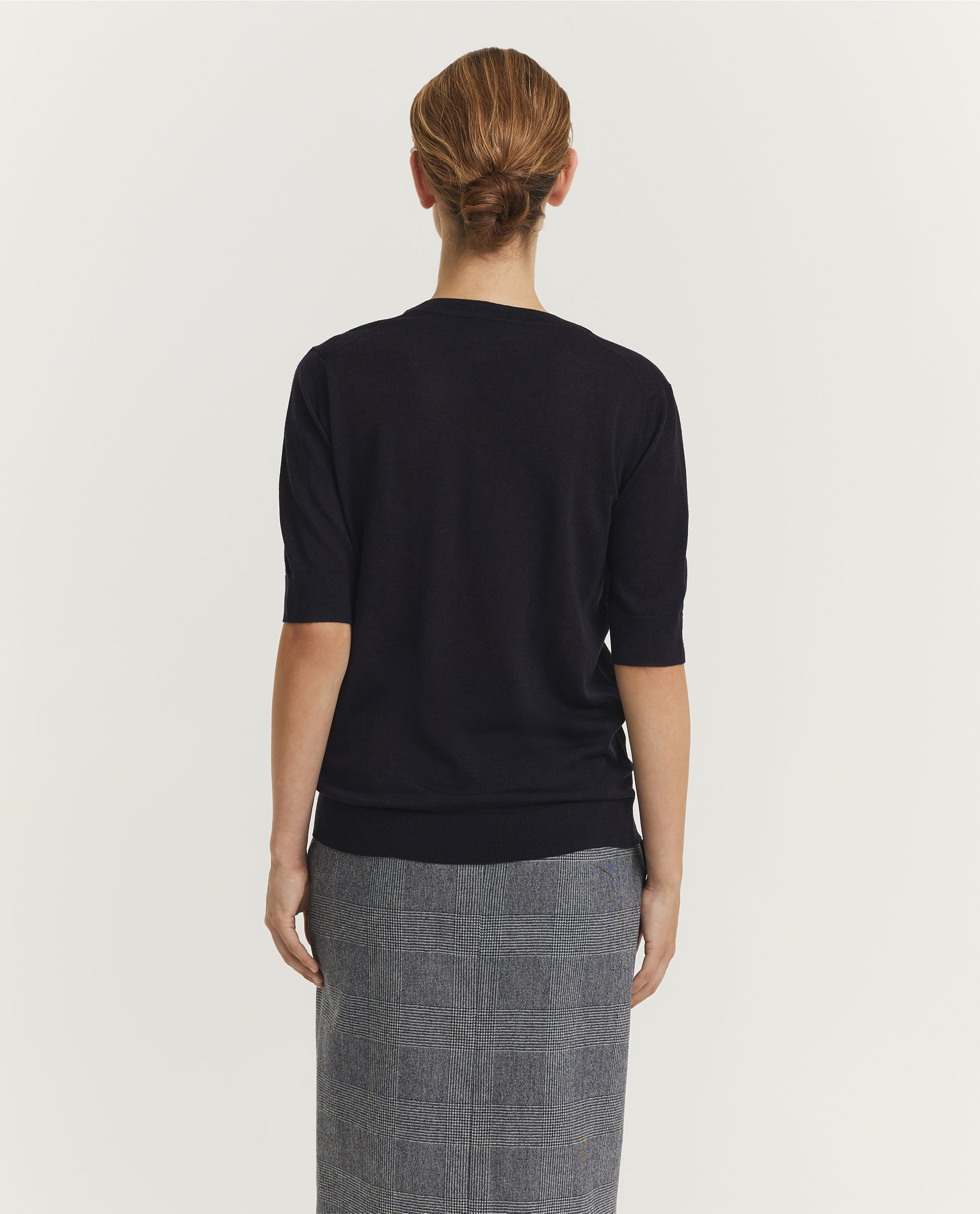 Wool Short Sleeved Sweater 