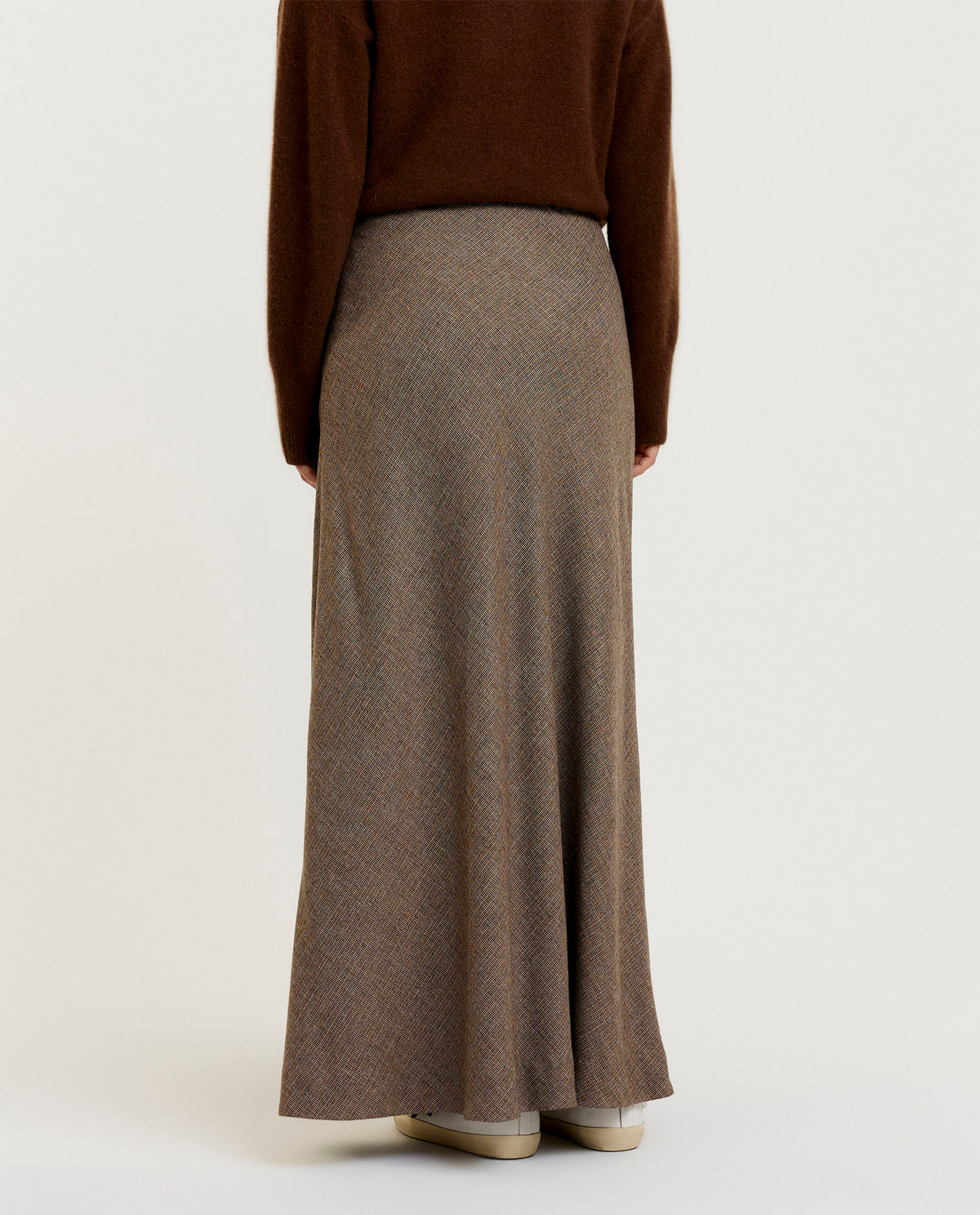 Wool maxi skirt