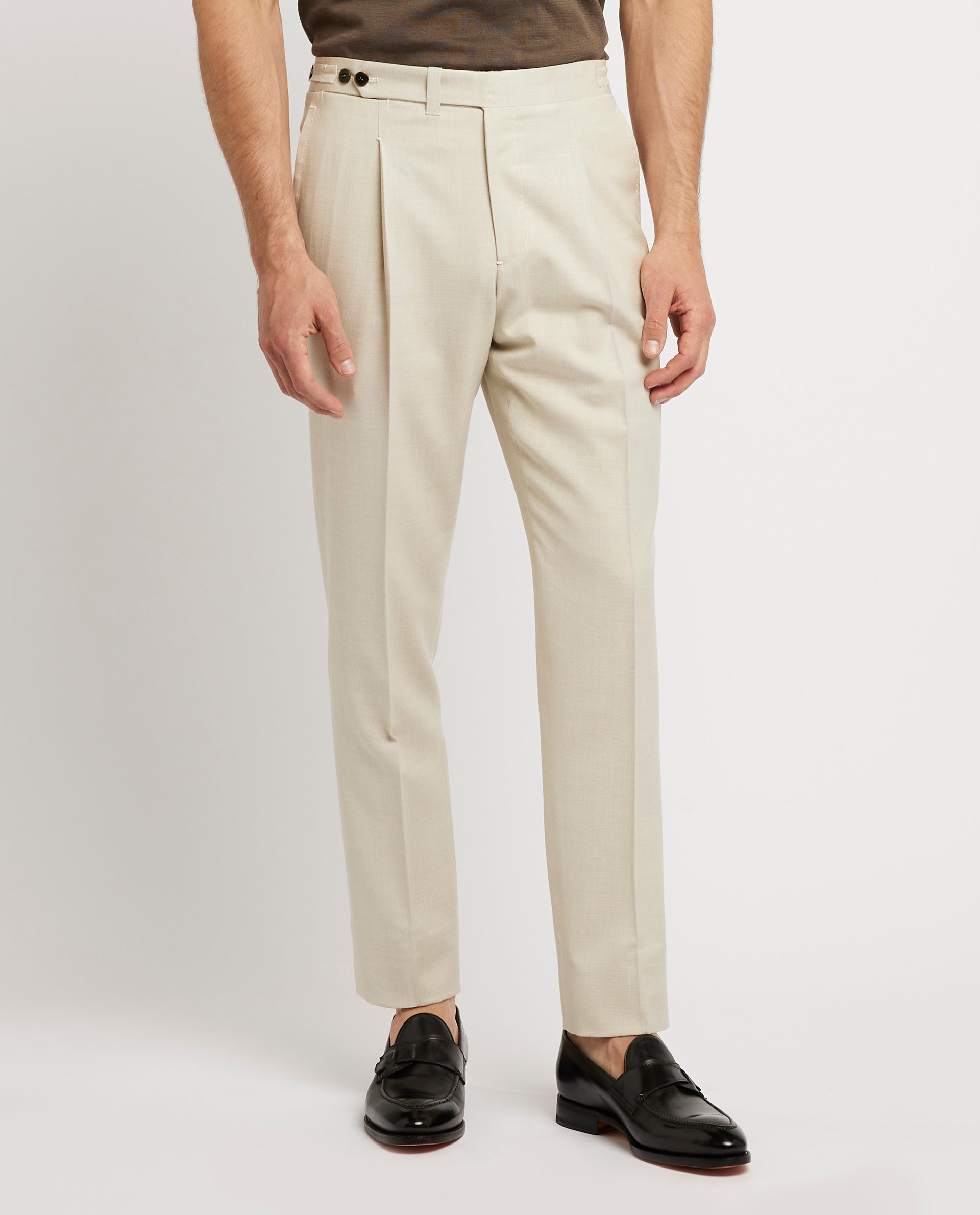 Wool Blend Trousers