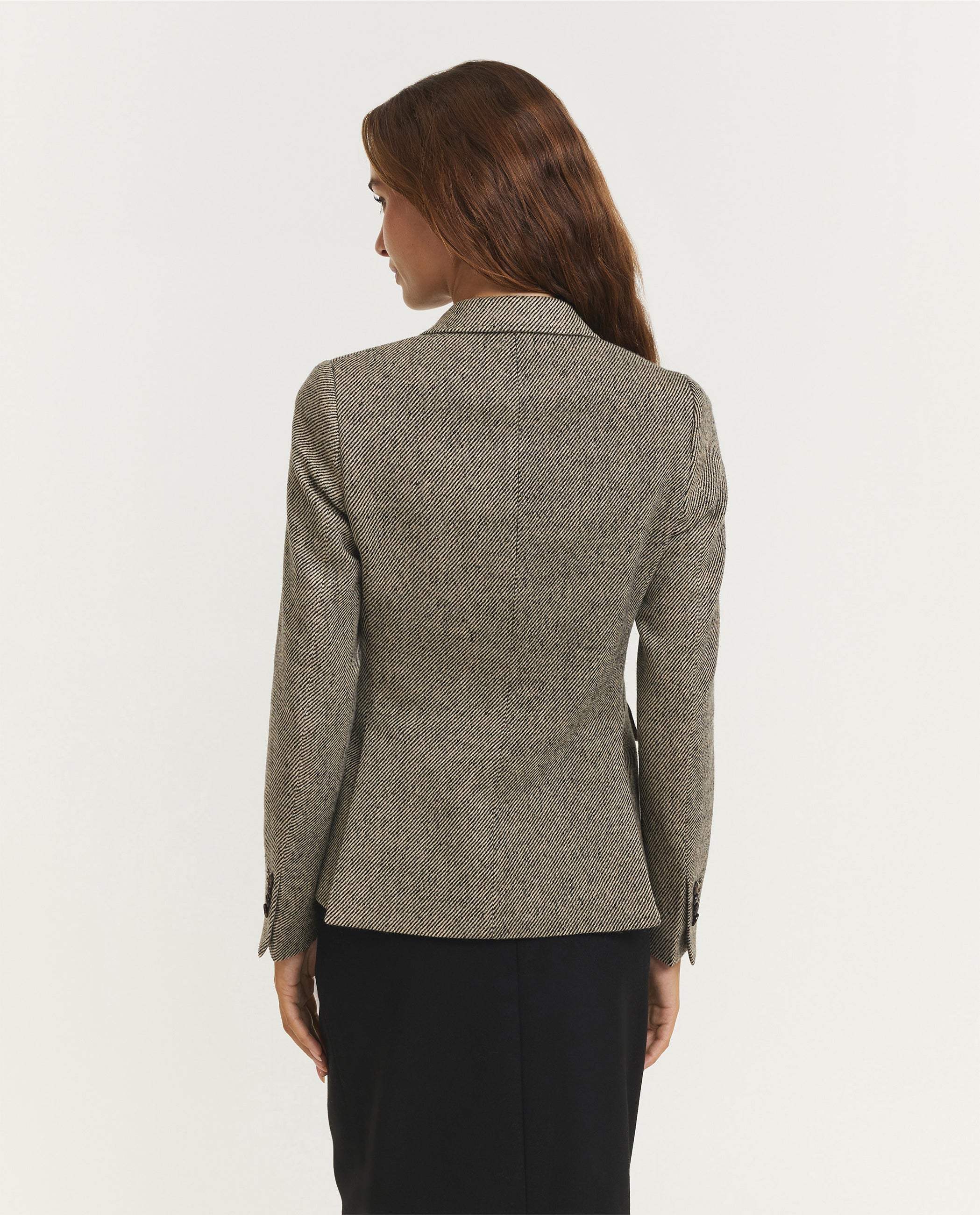 Wol Cashmere Twill Blazer - Grijs