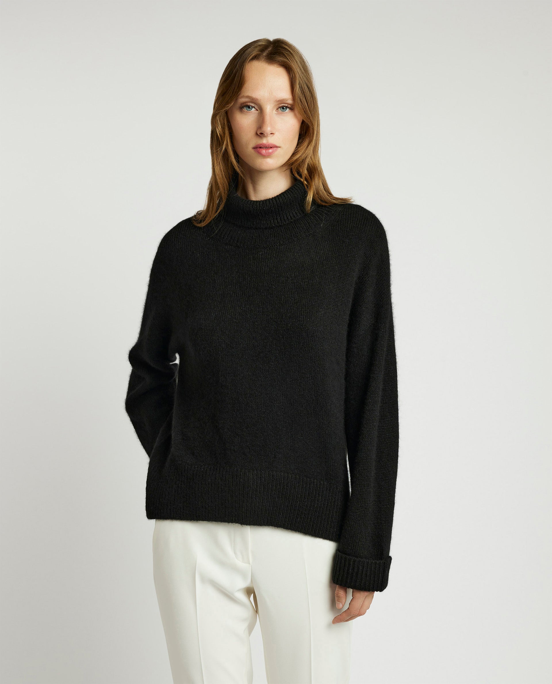 Cashmere-silk sweater