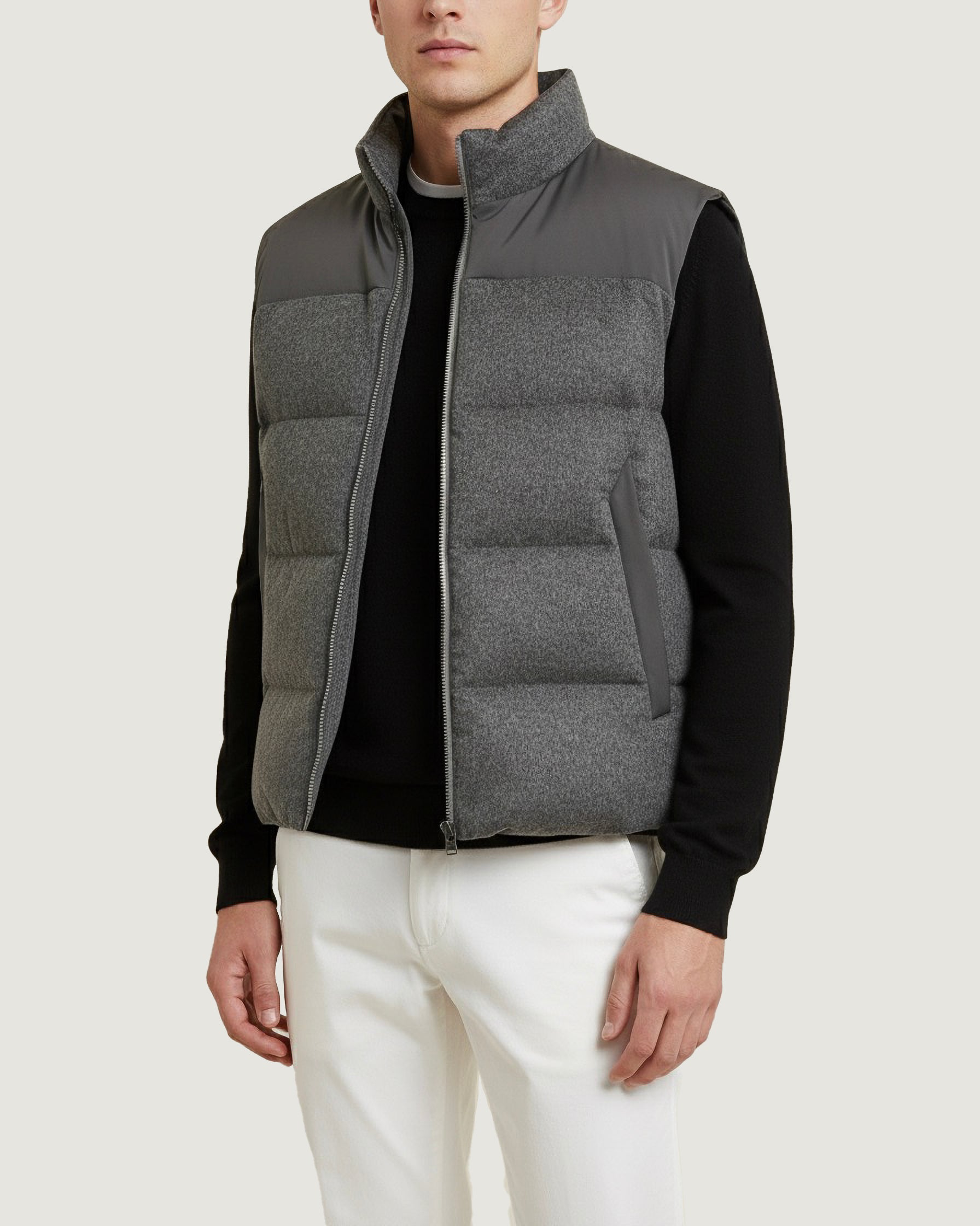 Reversible Feather Vest