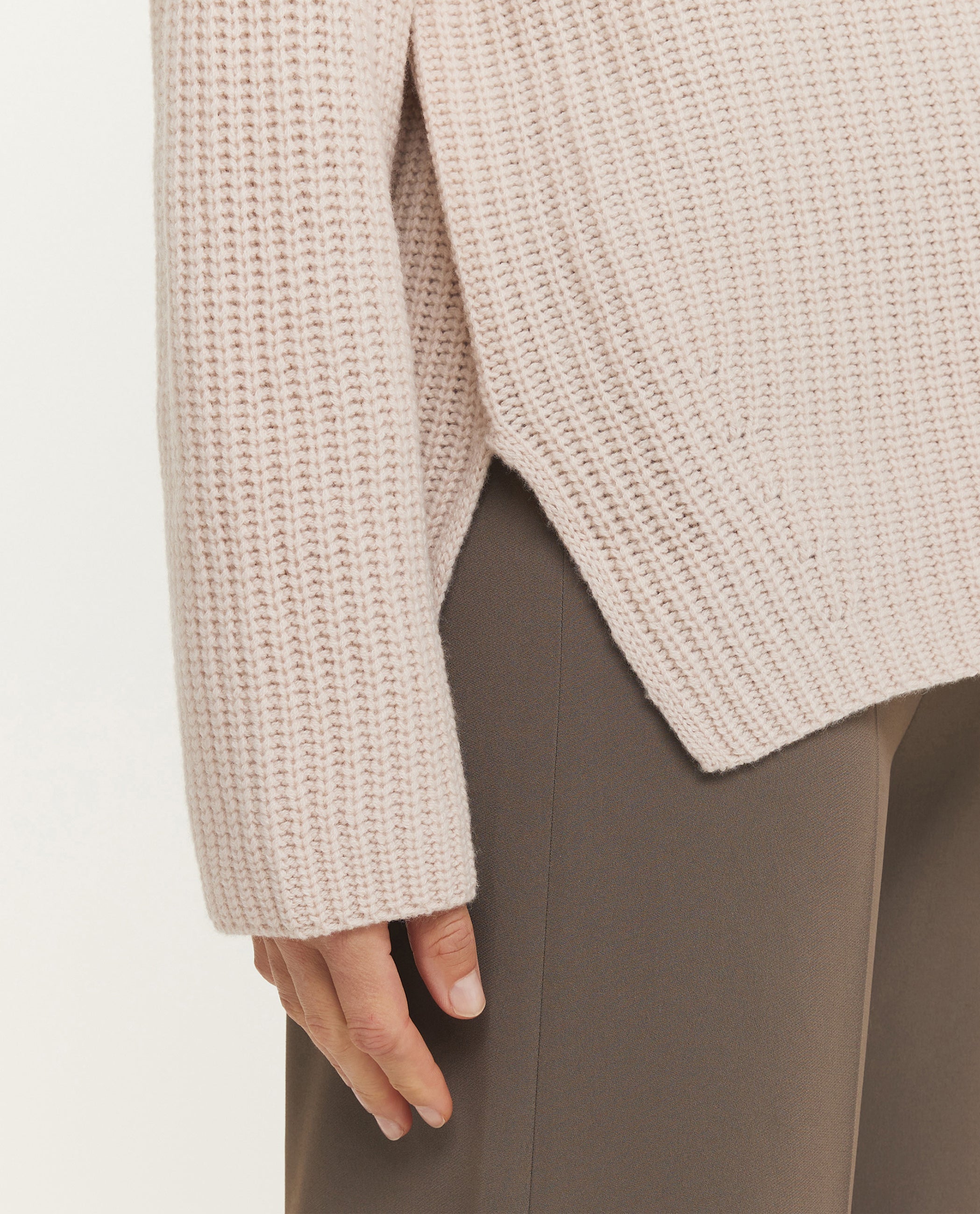 Relaxed Wollen Trui - Ecru