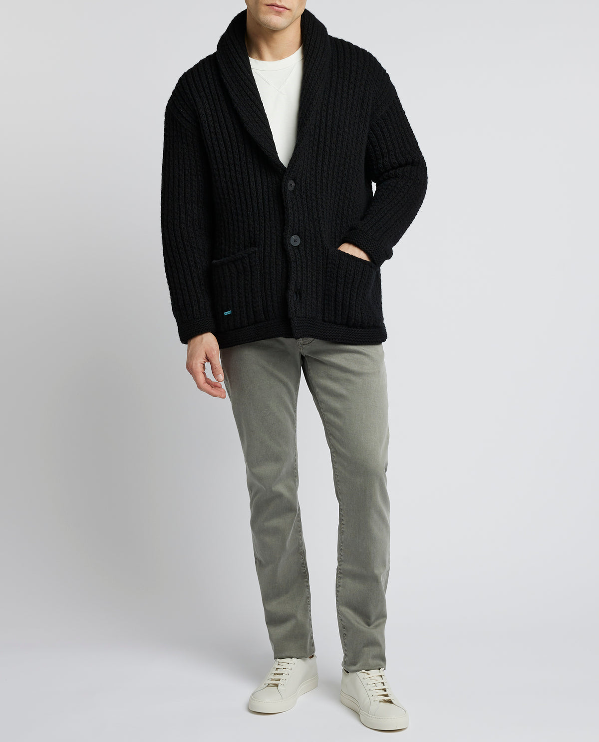 Cashmere-Cotton Cardigan