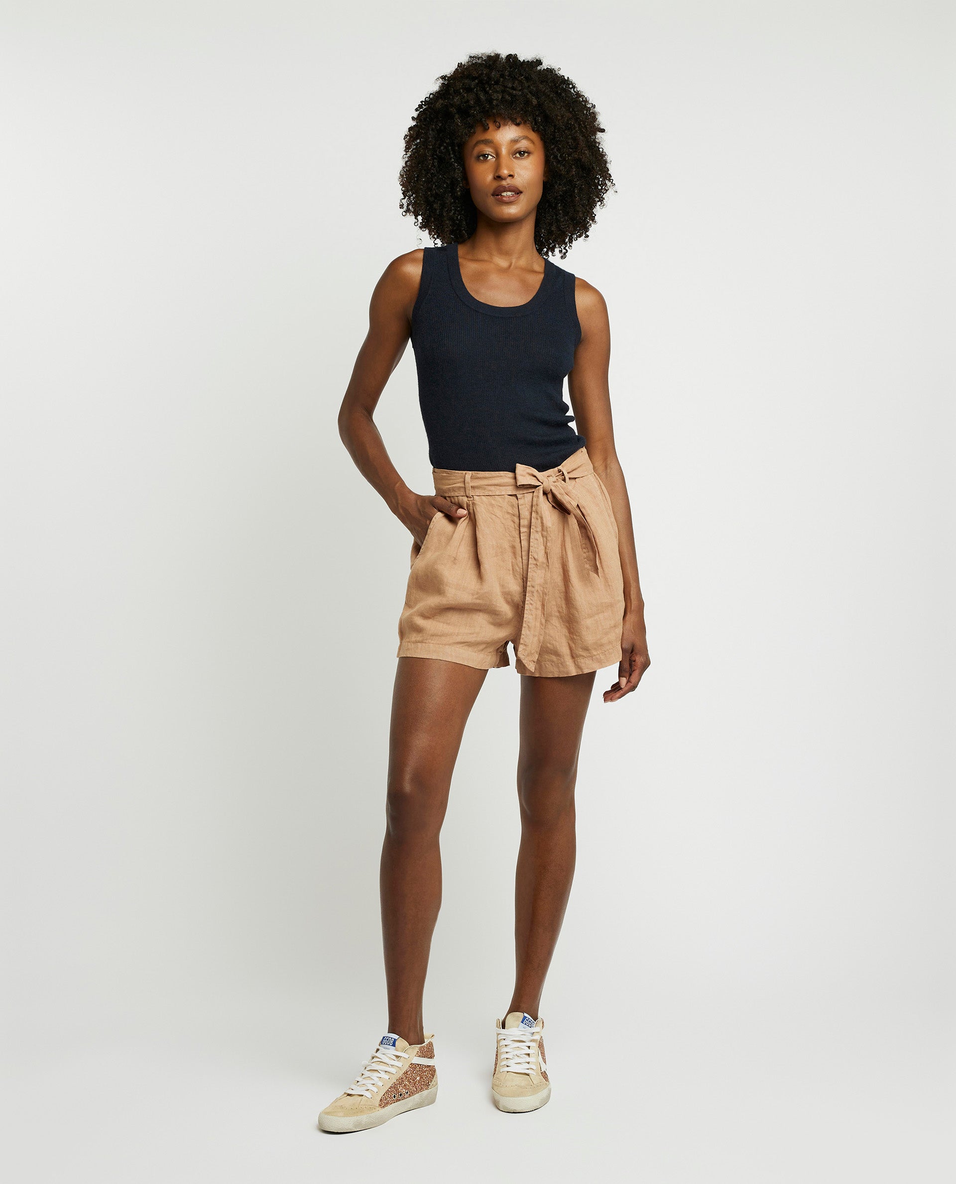 Linen shorts