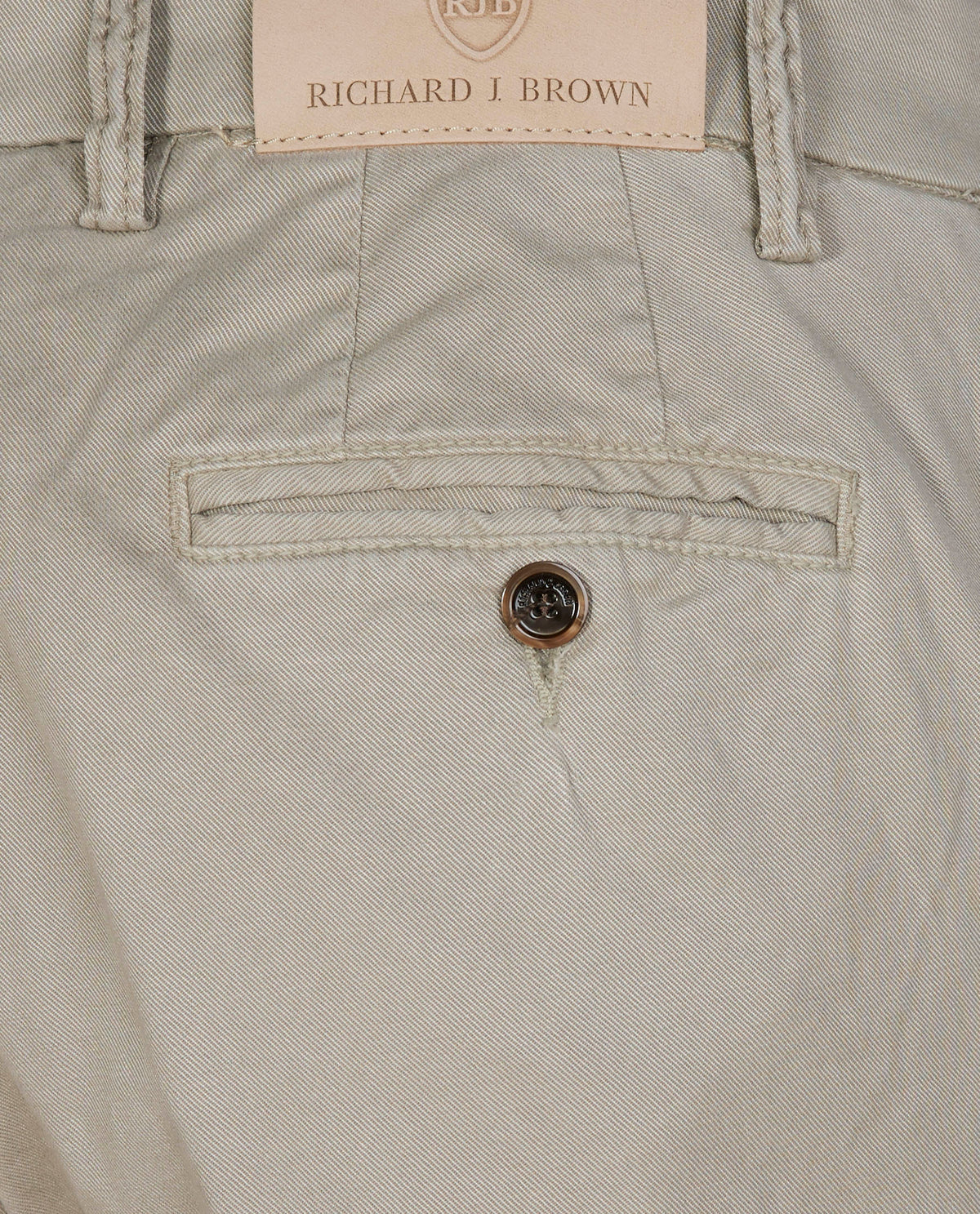 Piece Dyed Singapore Broek - Bruin