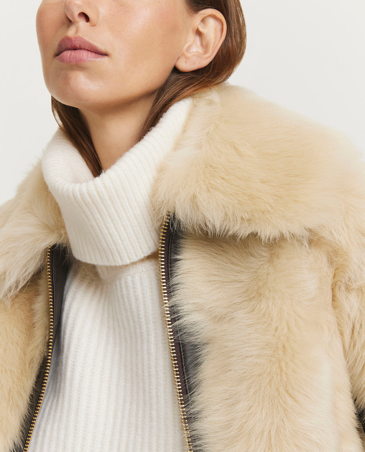 Shearling jas