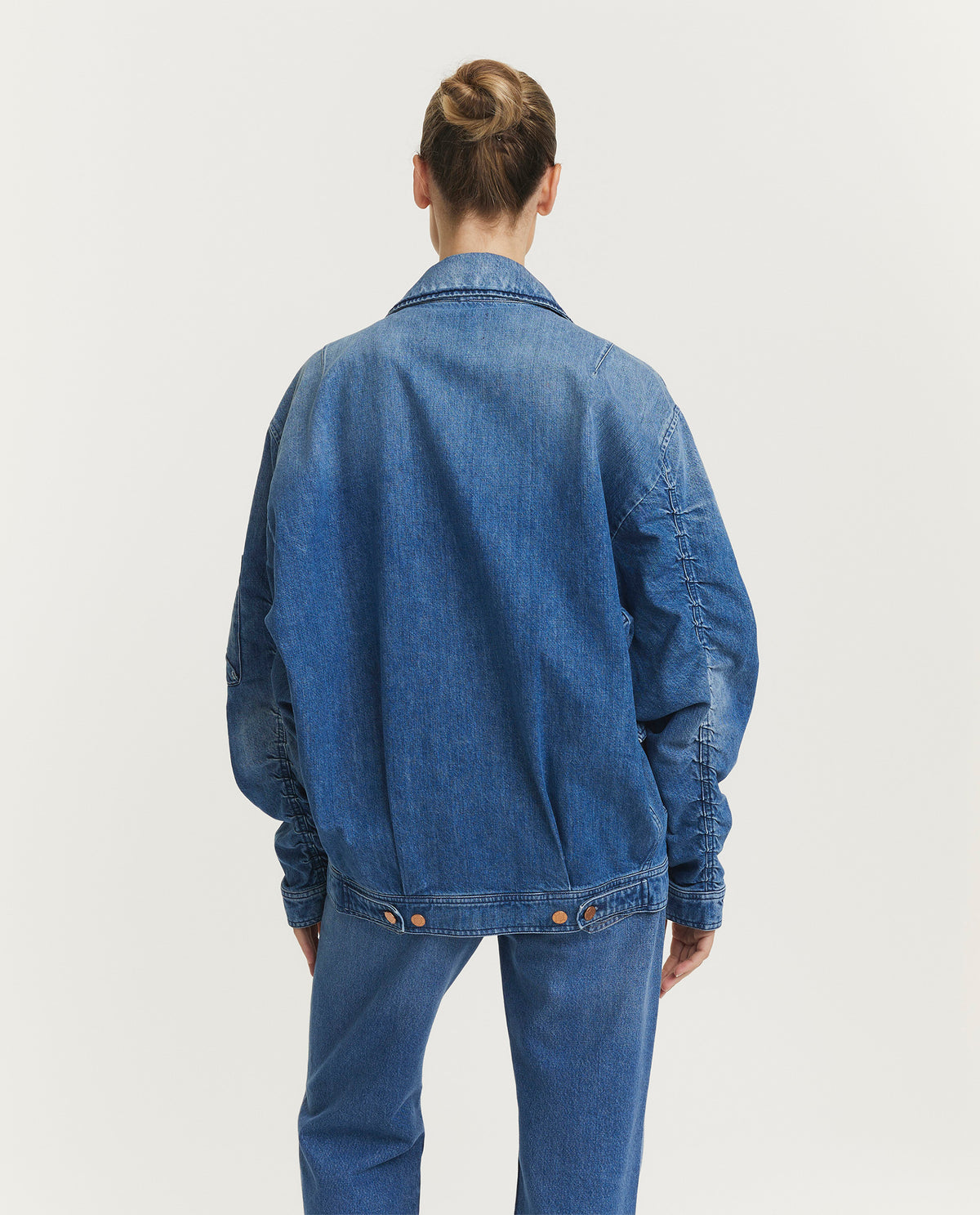 Denim bomber jas