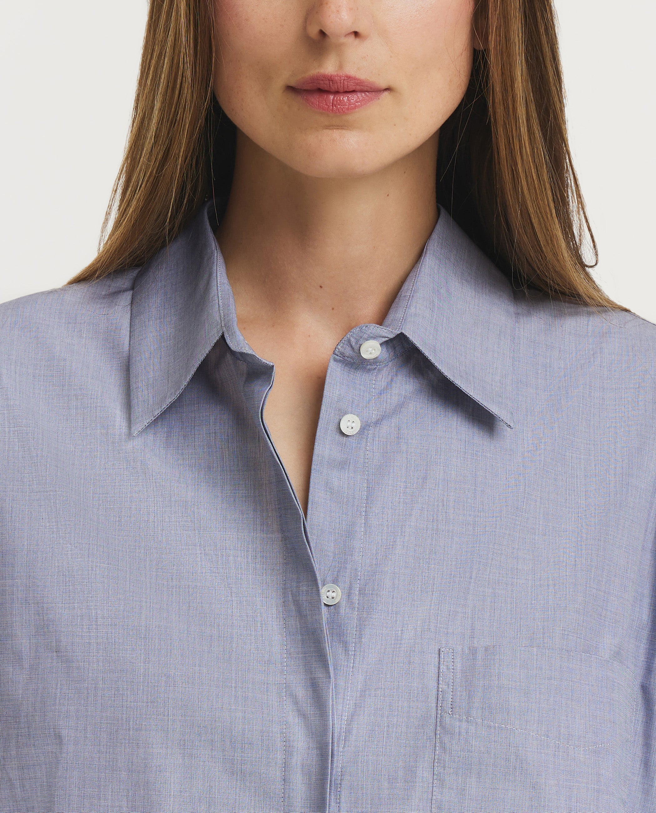 Cotton Pinpoint Masculine Shirt