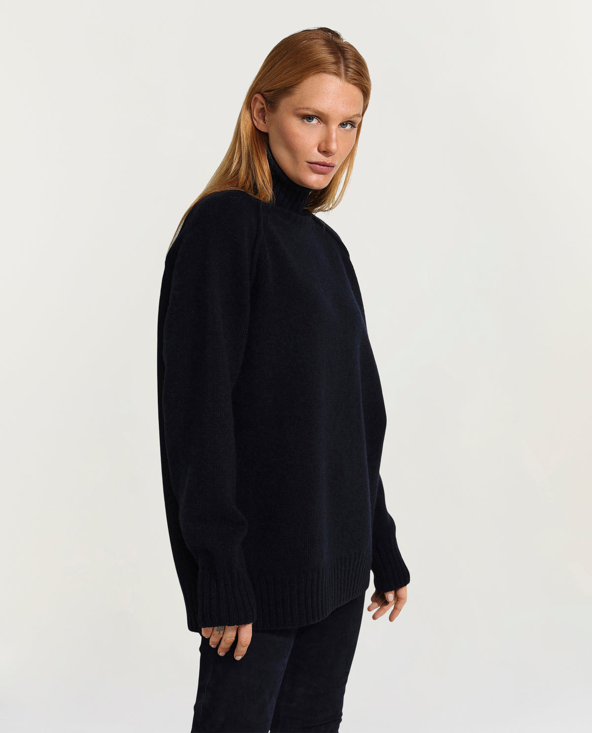 Wool turtleneck sweater