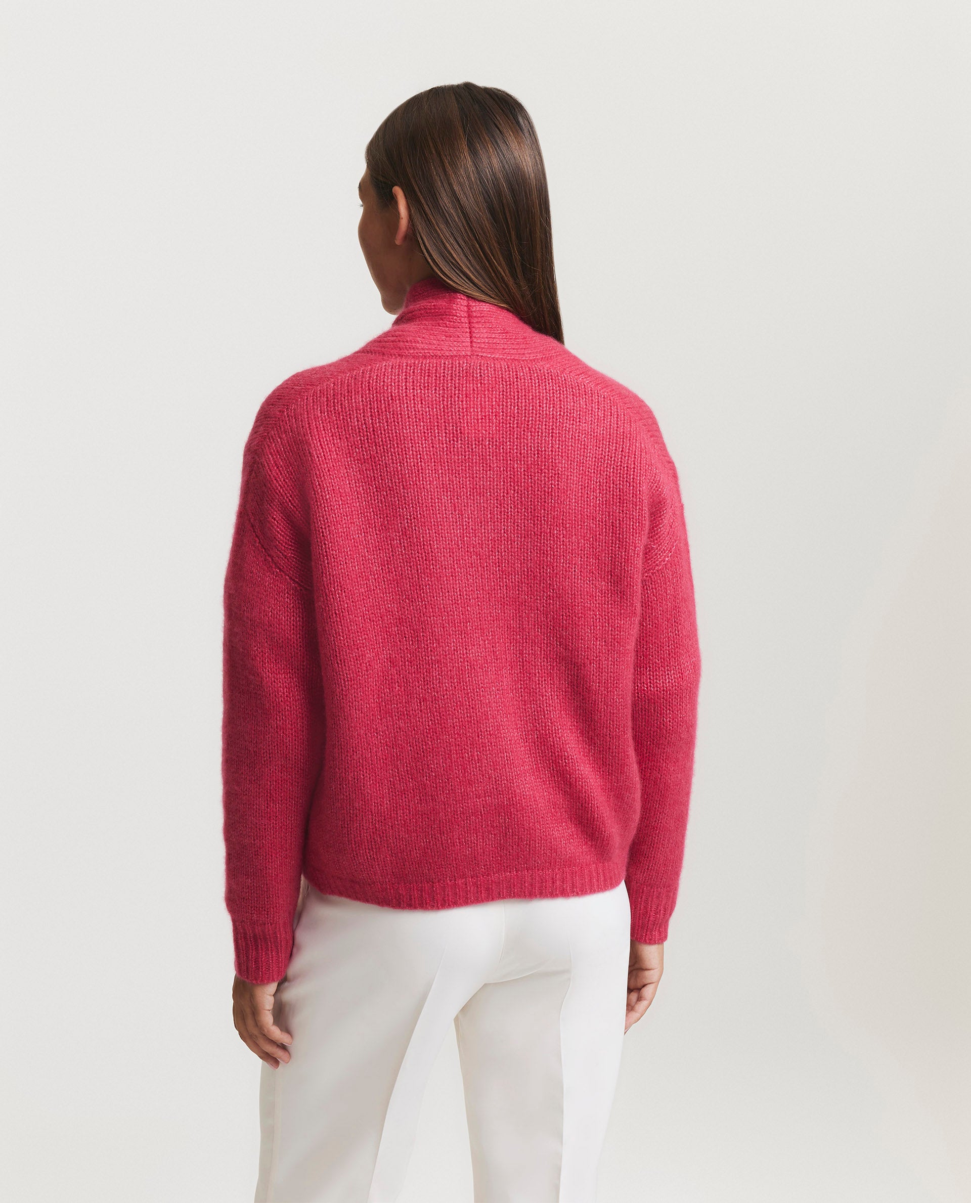 Cashmere-silk cardigan