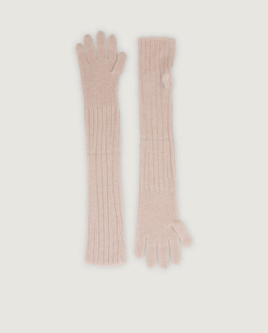 Long wool gloves