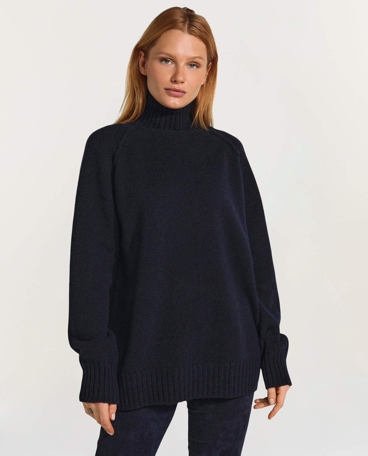 Wool turtleneck sweater