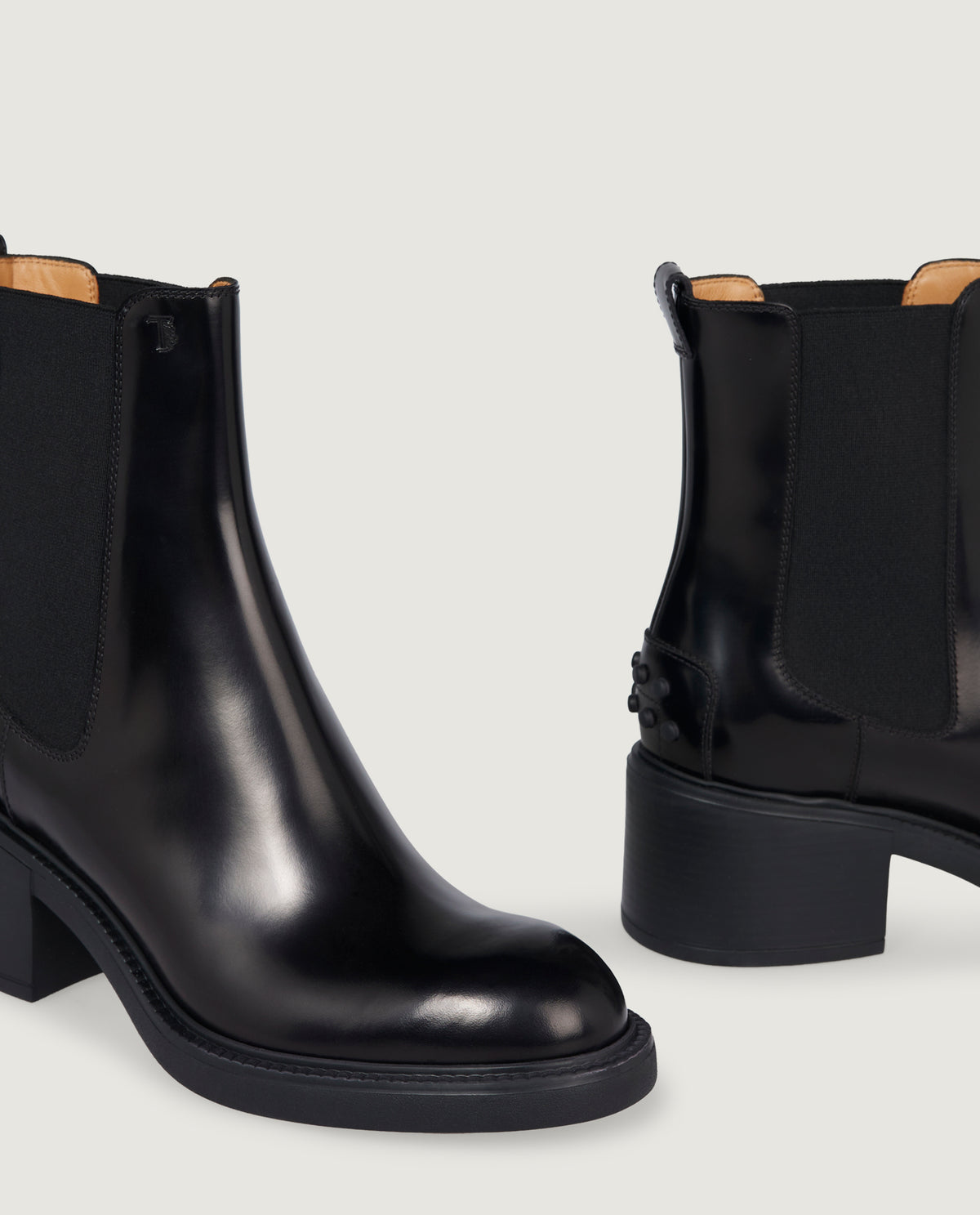 Leren Enkel Laarzen - Zwart