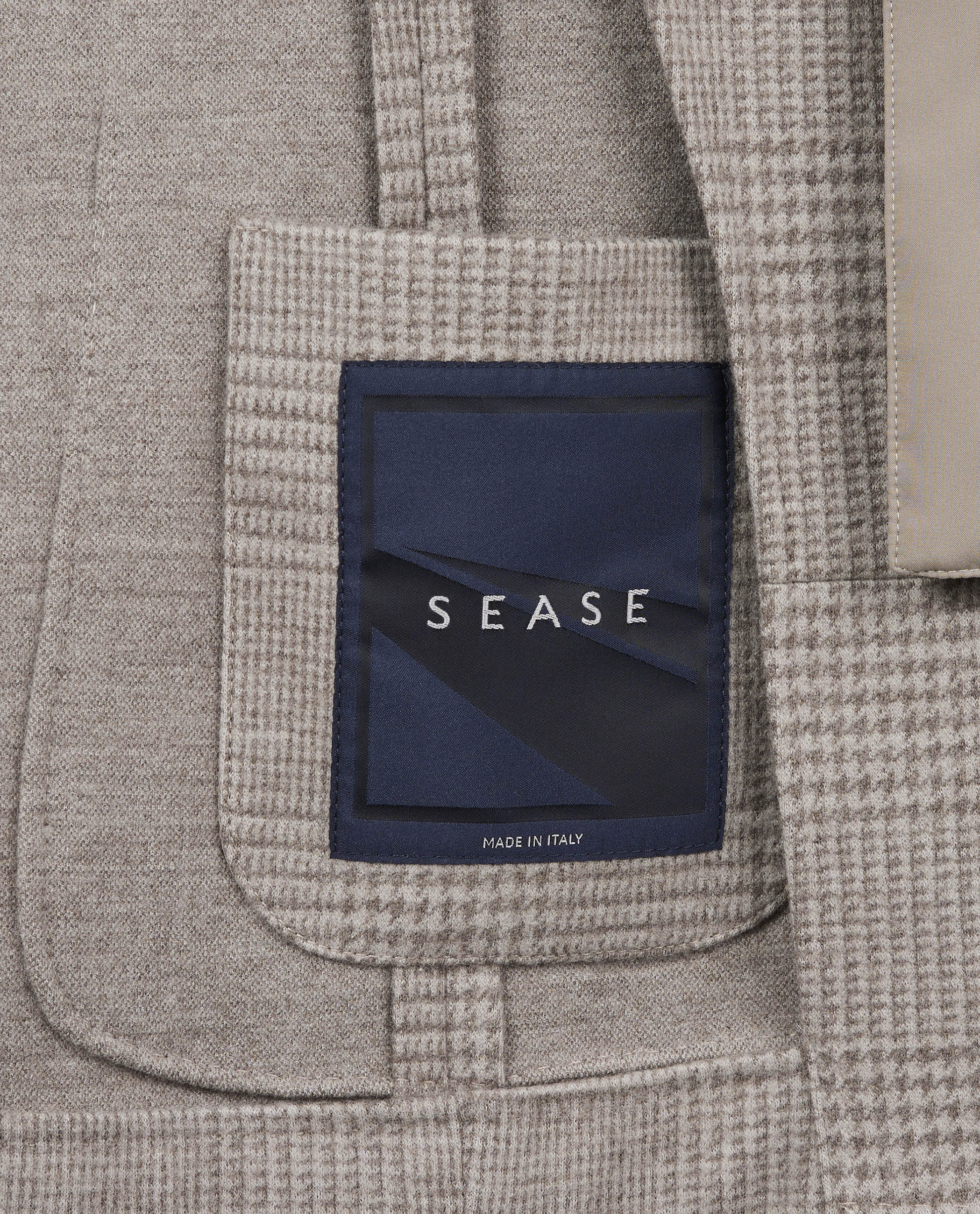 Wollen Hoodie Blazer - Lichtbruin