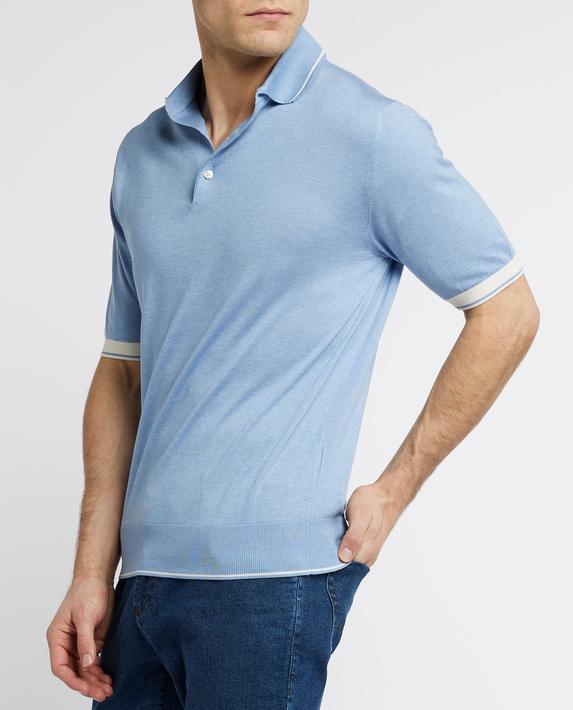 Gebreid Polo-Shirt