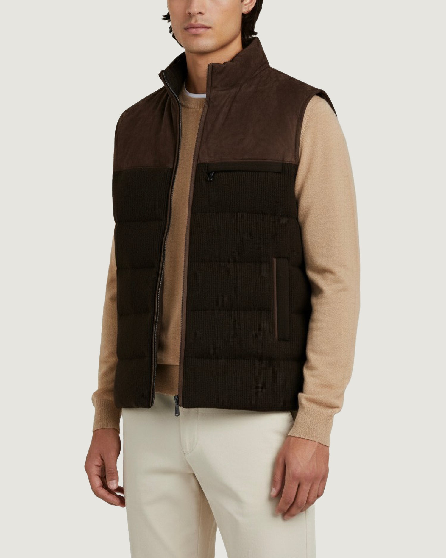Cashmere Semi Bodywarmer