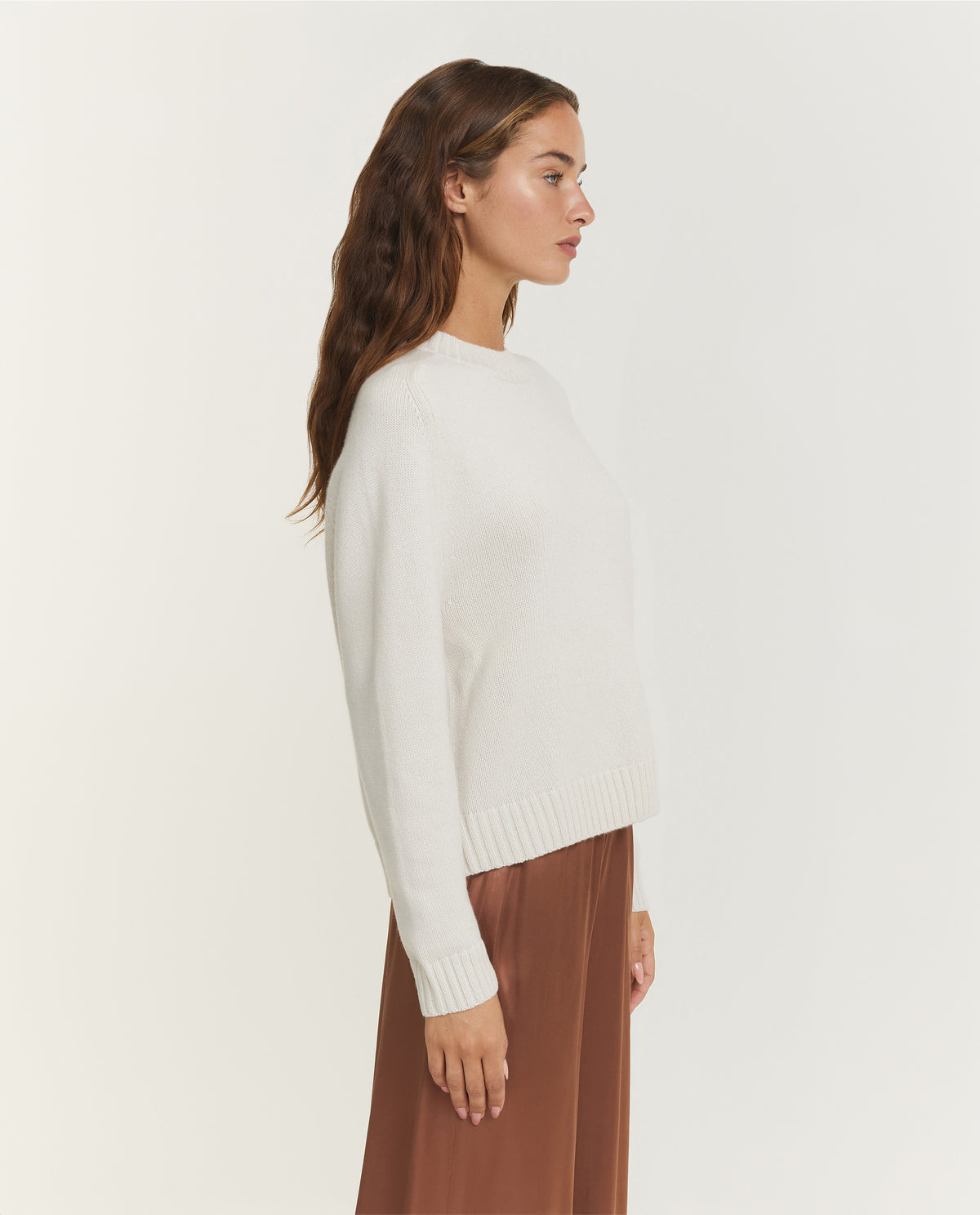 Cashmere Saddle Crewneck