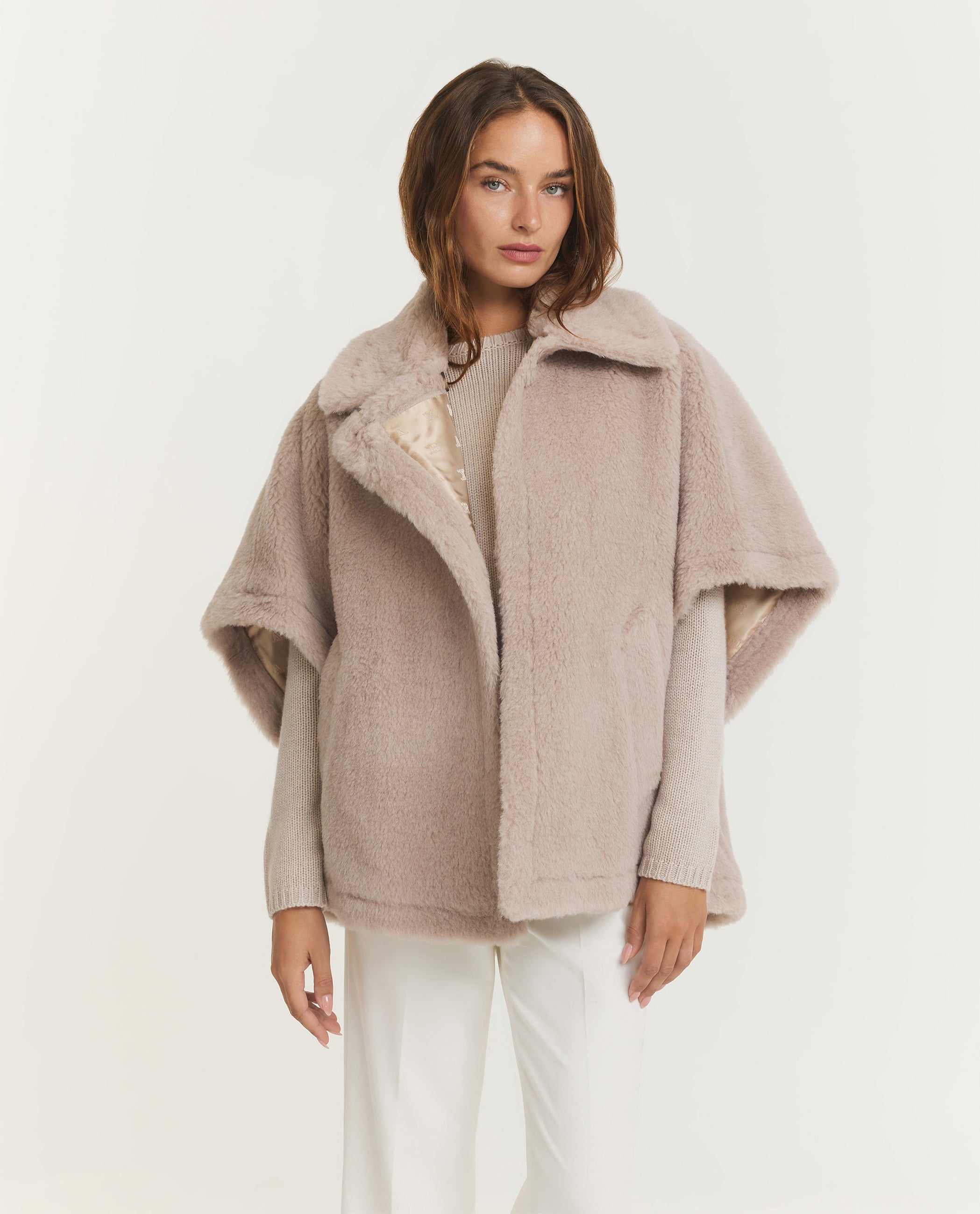 Teddy Poncho Jacket