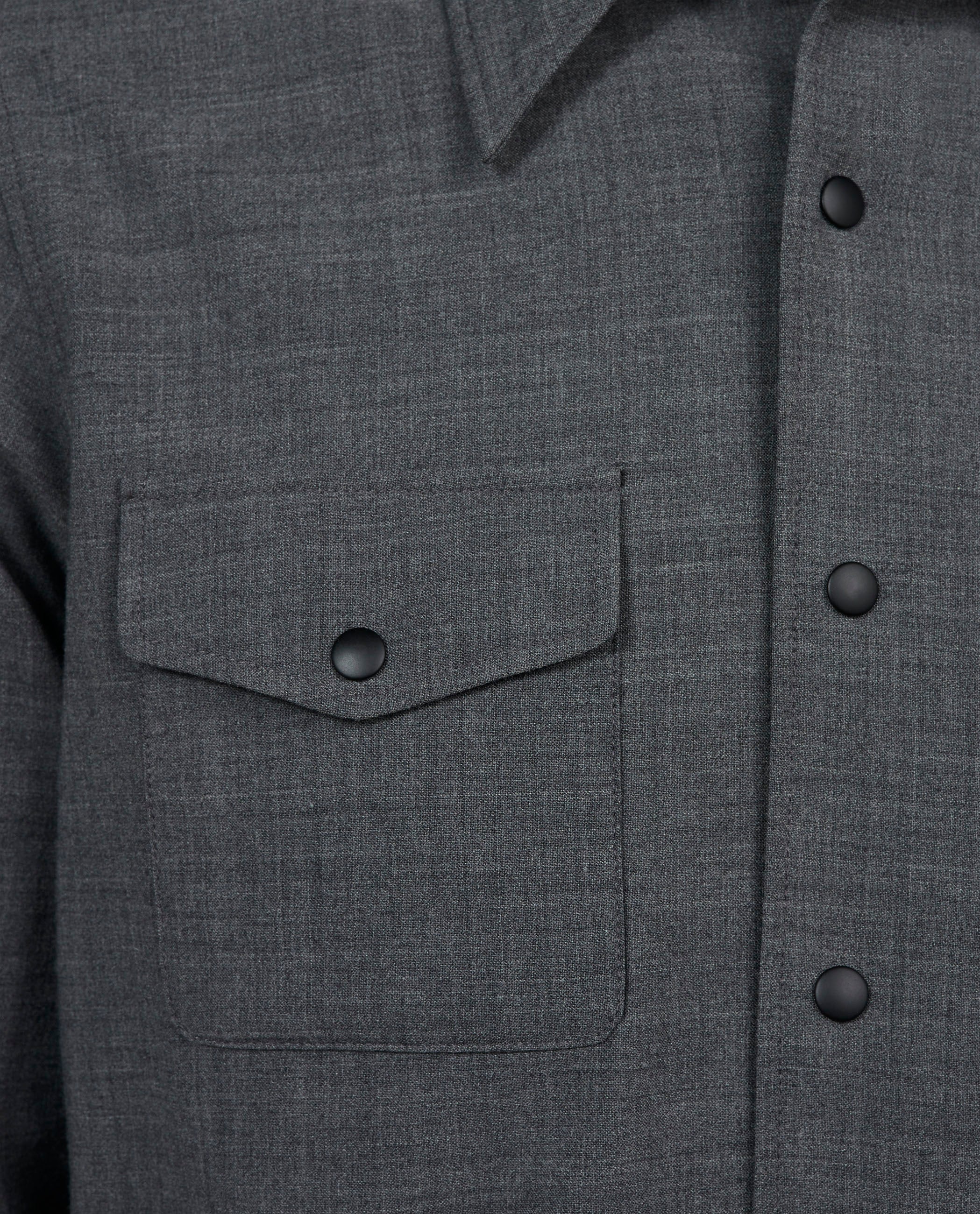 Wol Mix Camicia 13 - Grijs