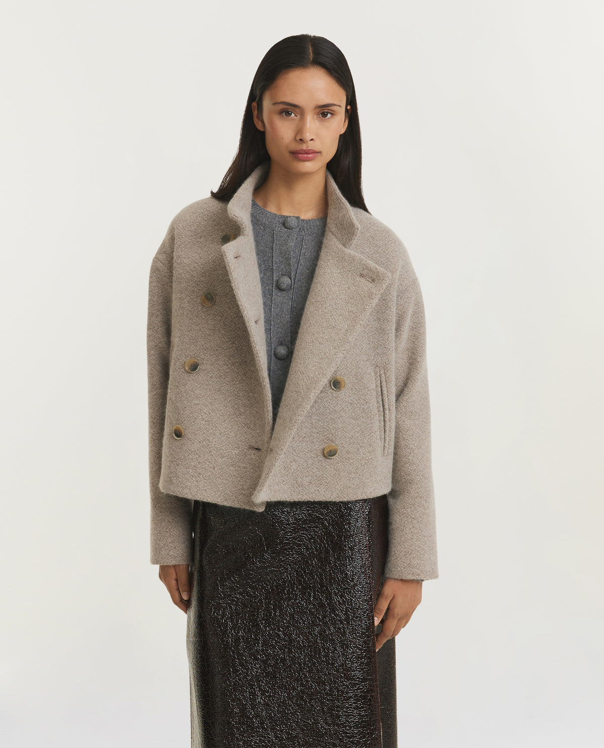 Wool Blend Peacoat