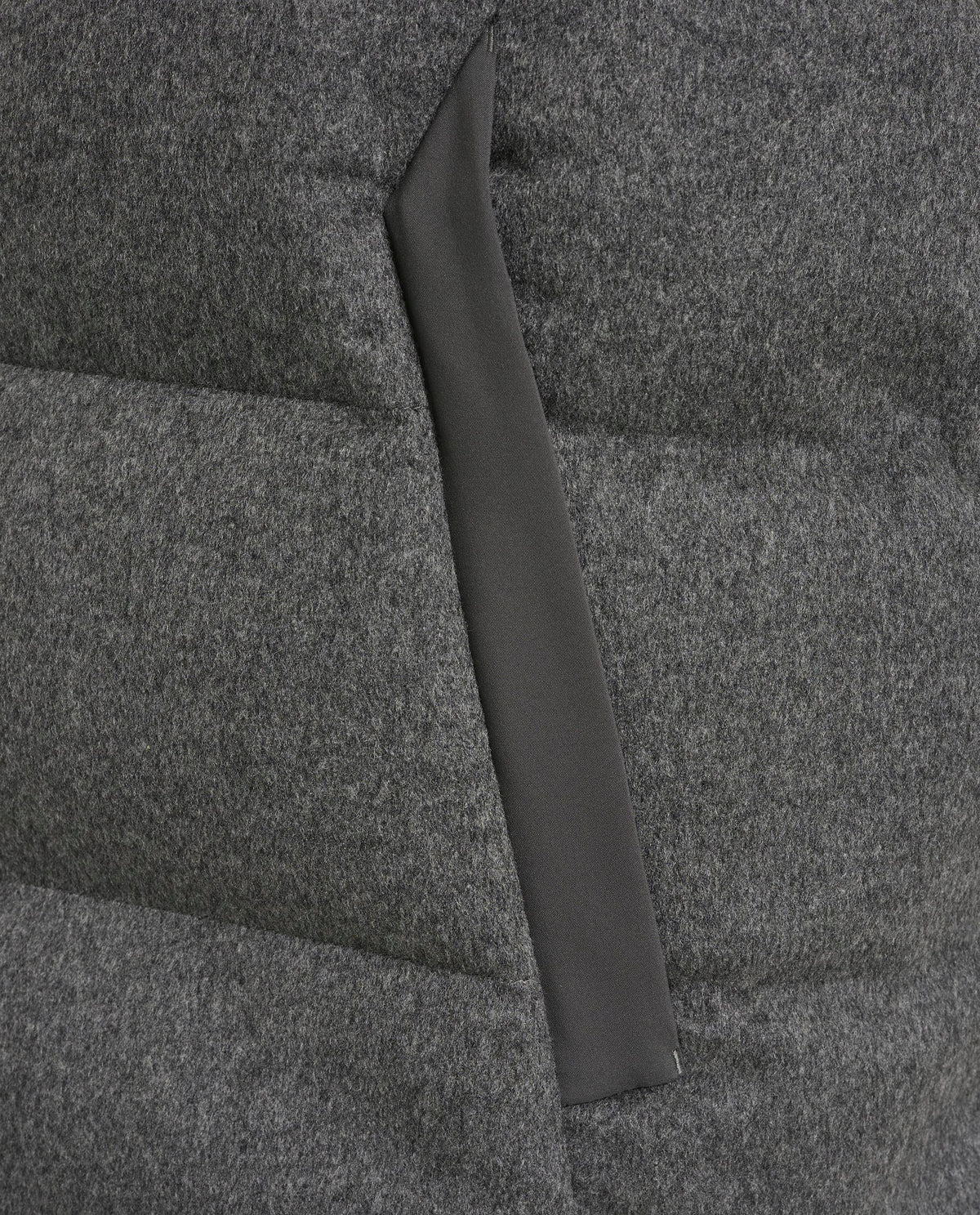 Reversible Feather Vest - Grijs