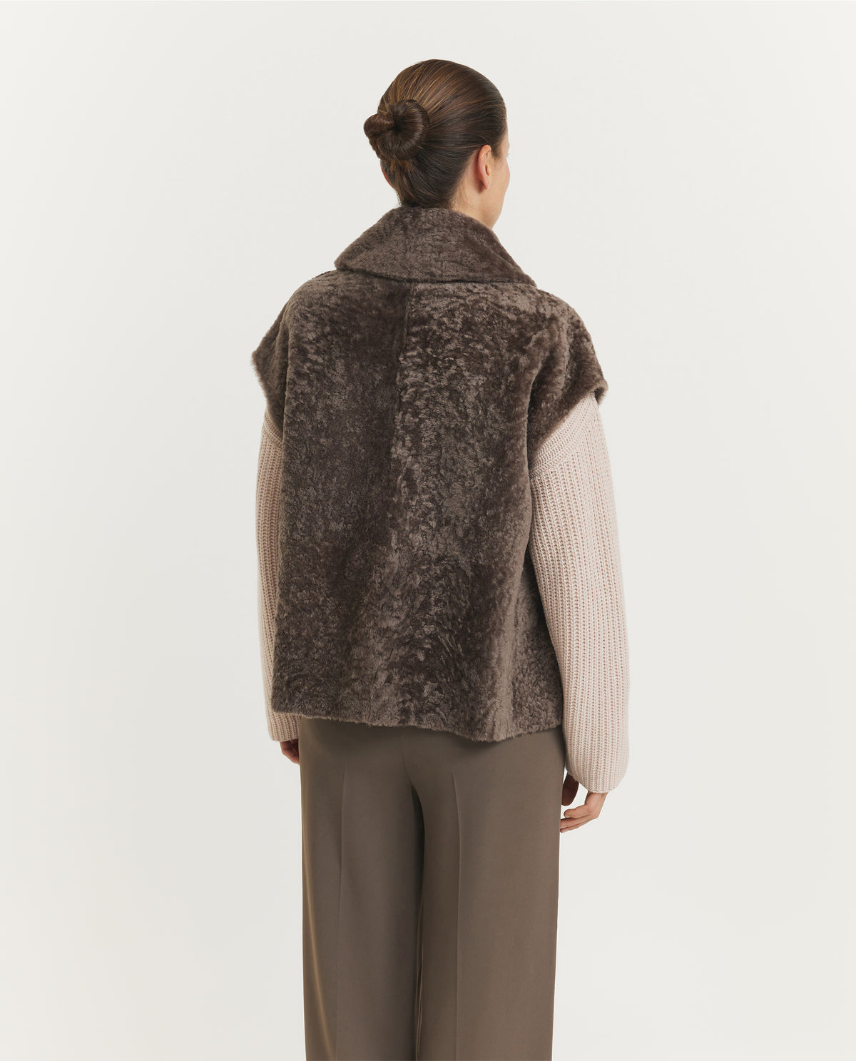 Molin Omkeerbaar Shearling Vest - Bruin