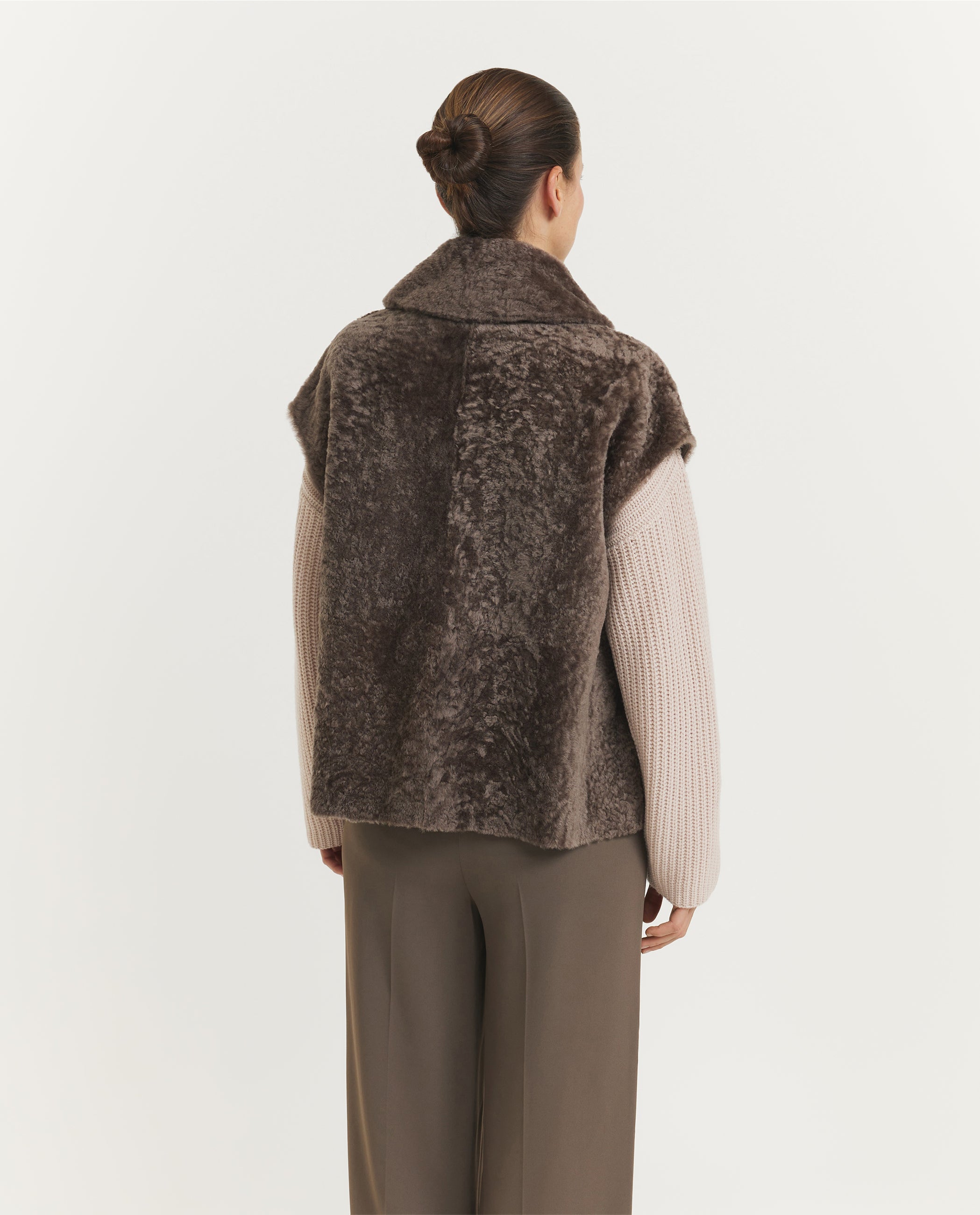 Molin Omkeerbaar Shearling Vest - Bruin