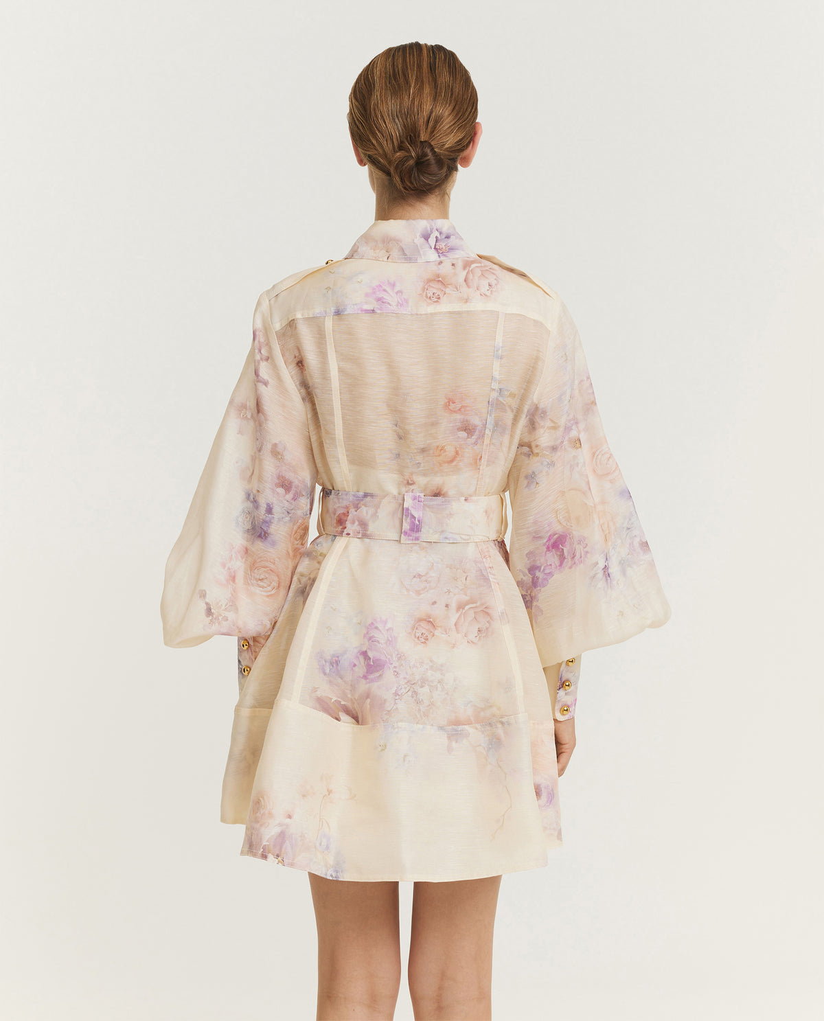 Hypnotic Utility Mini Jurk - Ecru