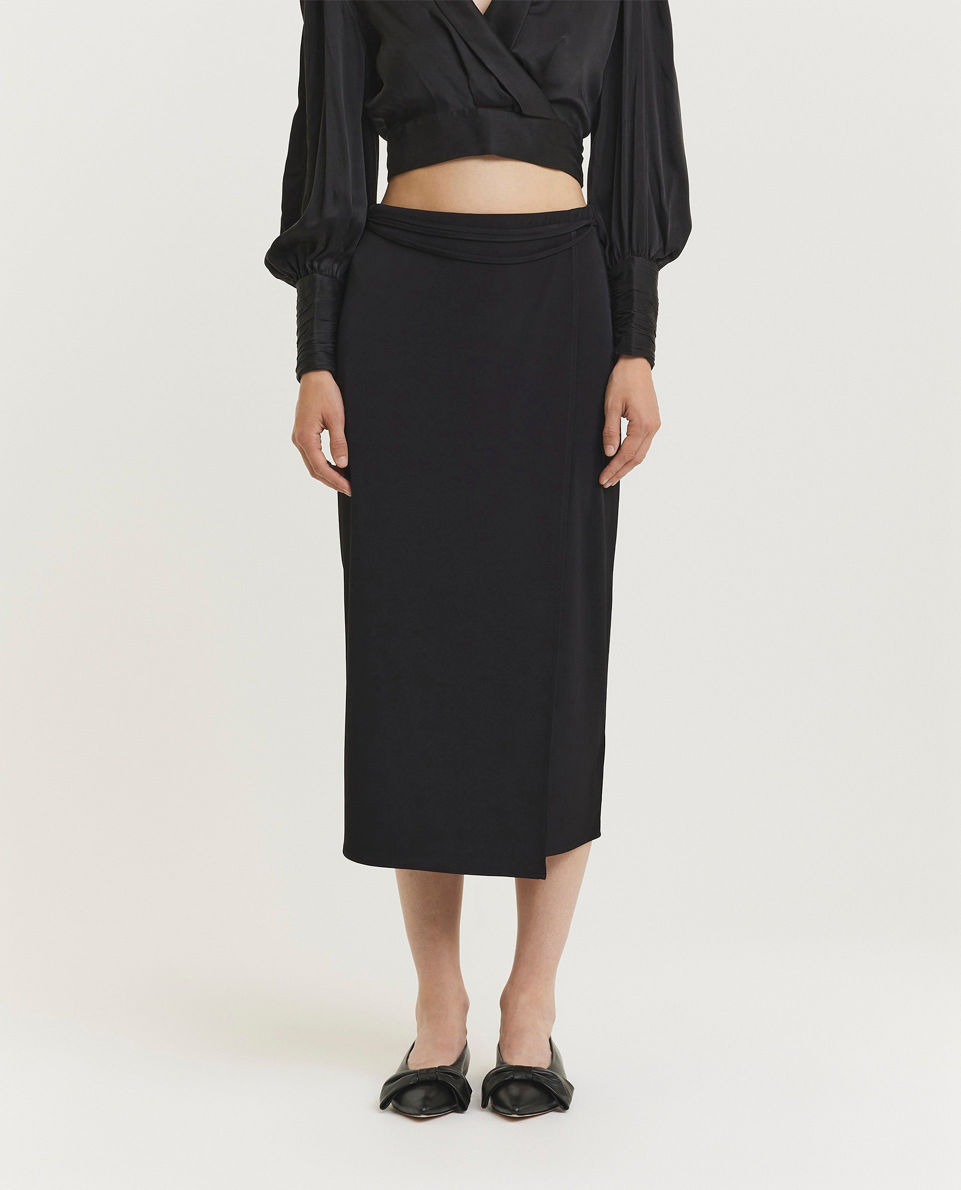 Midi wrap rok