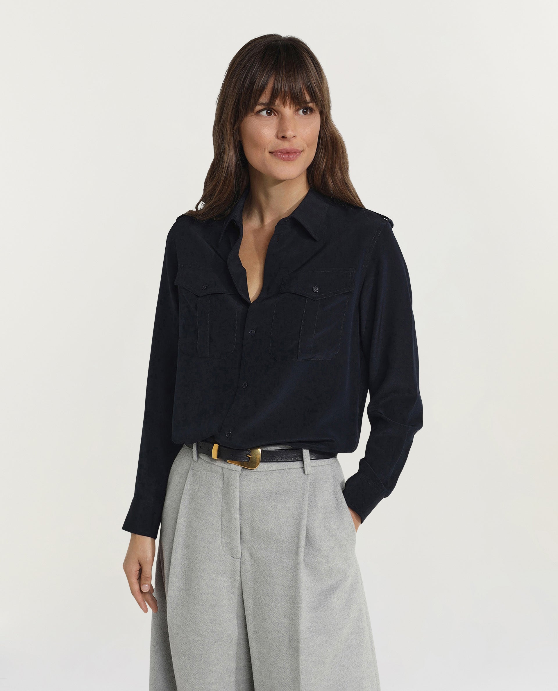 Zijden blouse