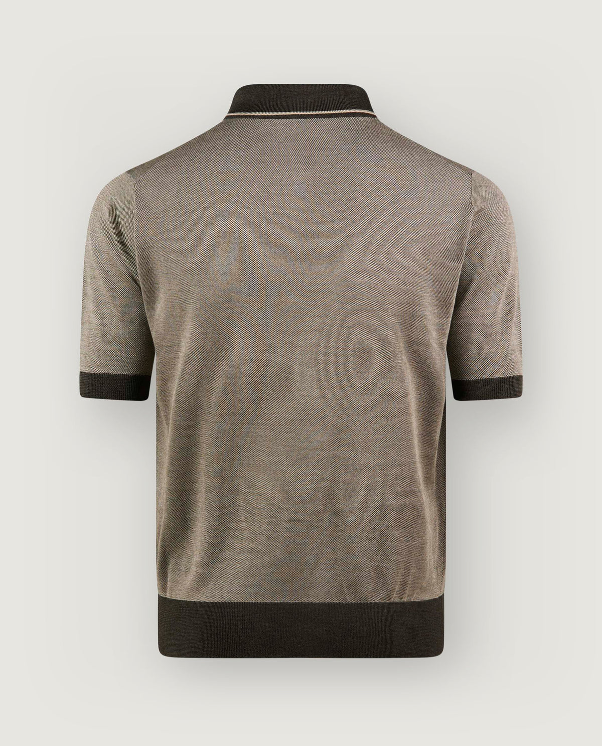 Zijde Contrast Poloshirt