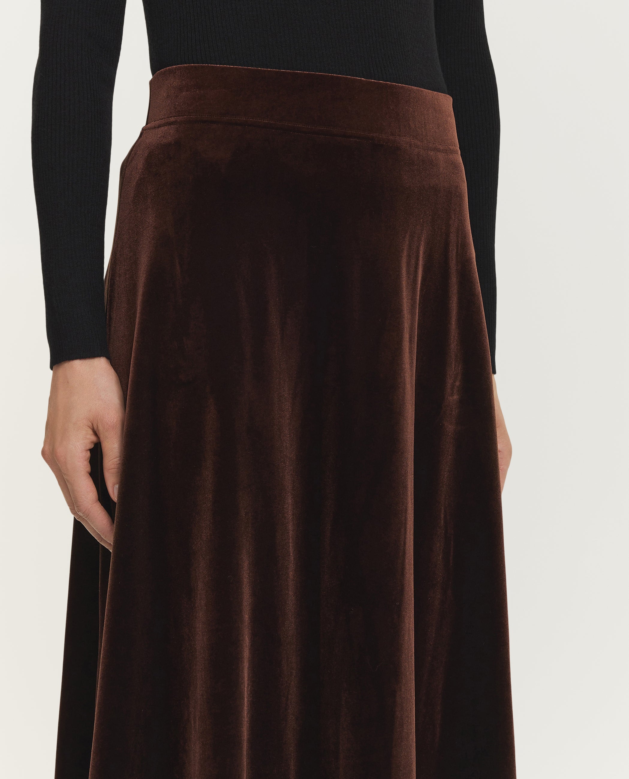Velvet Maxi Skirt
