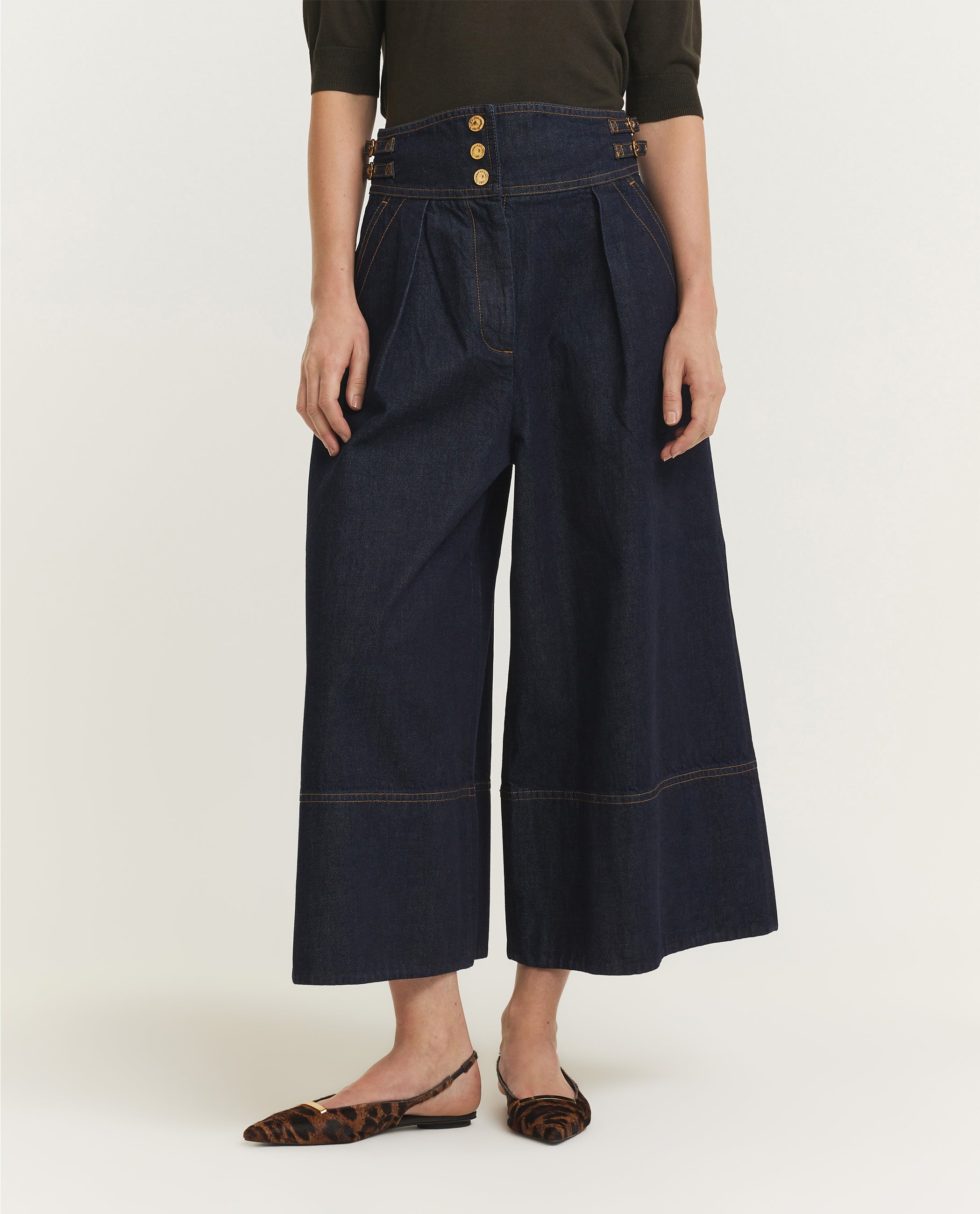 Denim Culotte - Donkerblauw