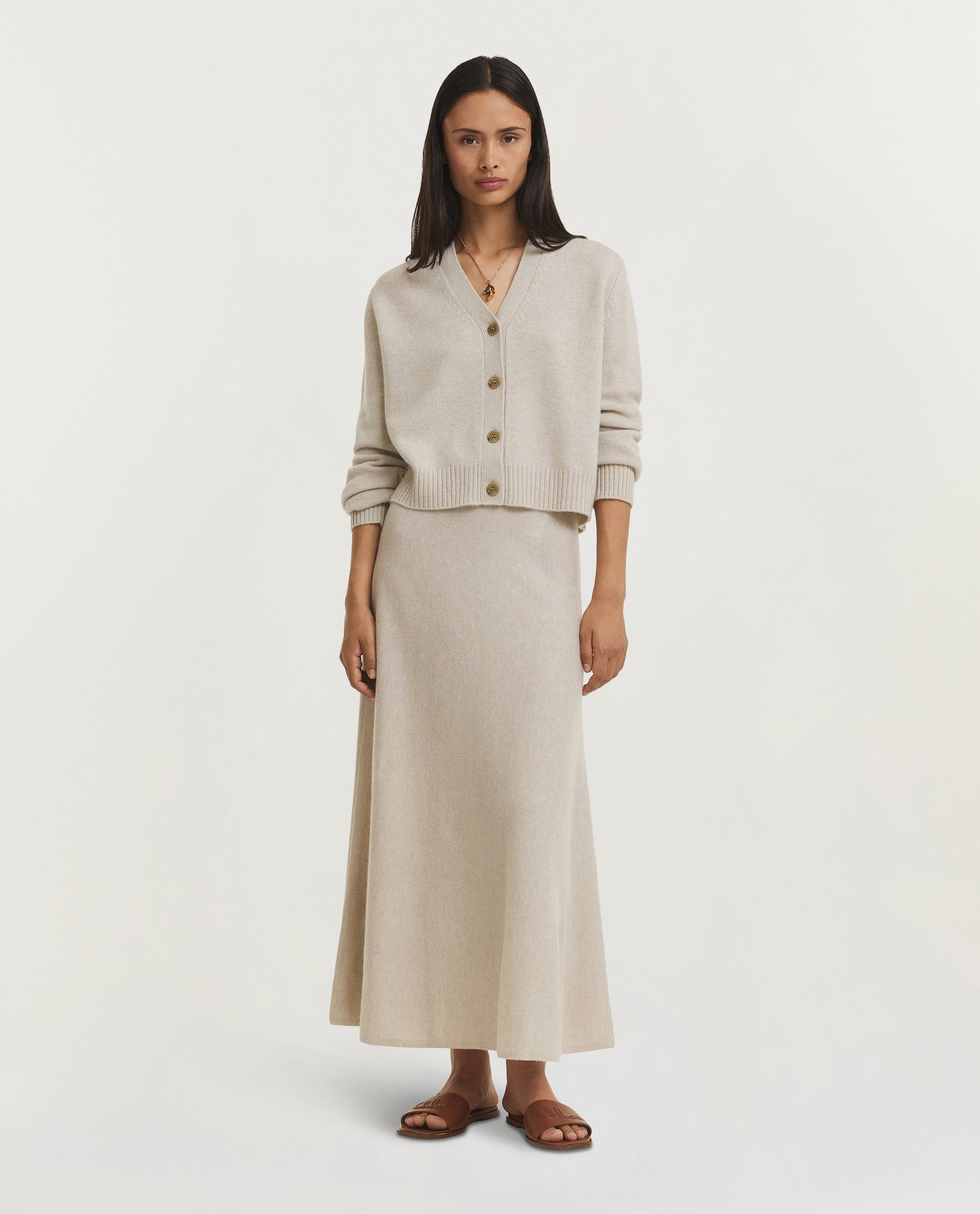 Cashmere Torie Rok - Ecru