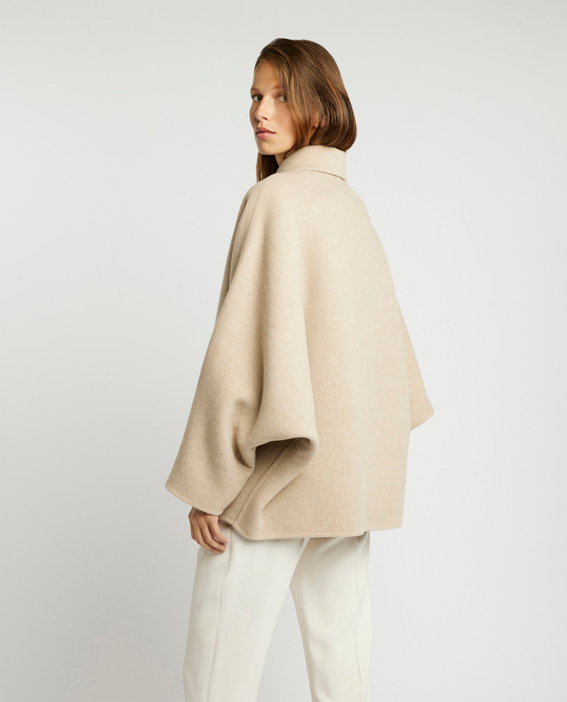 Wol cashmere jas