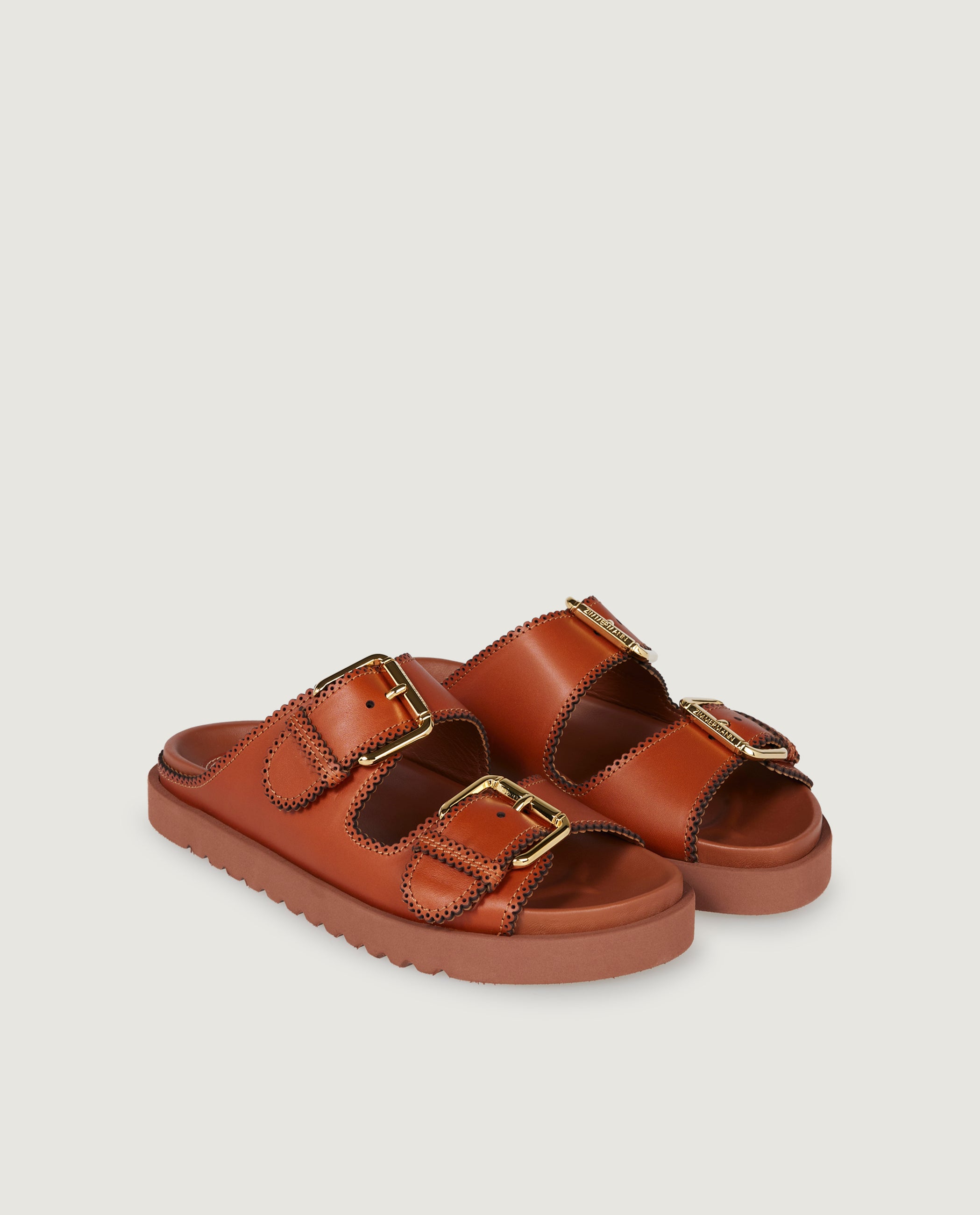 Goldie Slide Sandalen - Lichtbruin