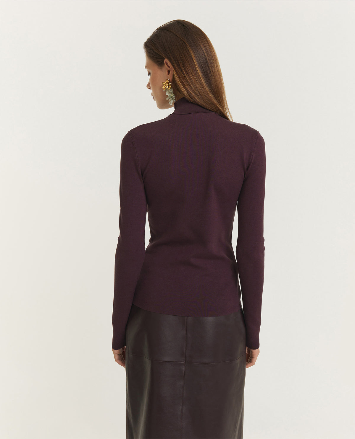 Zijden Stretch Coltrui - Paars