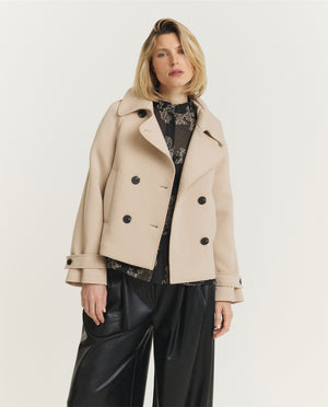 Cropped Jersey Peacoat