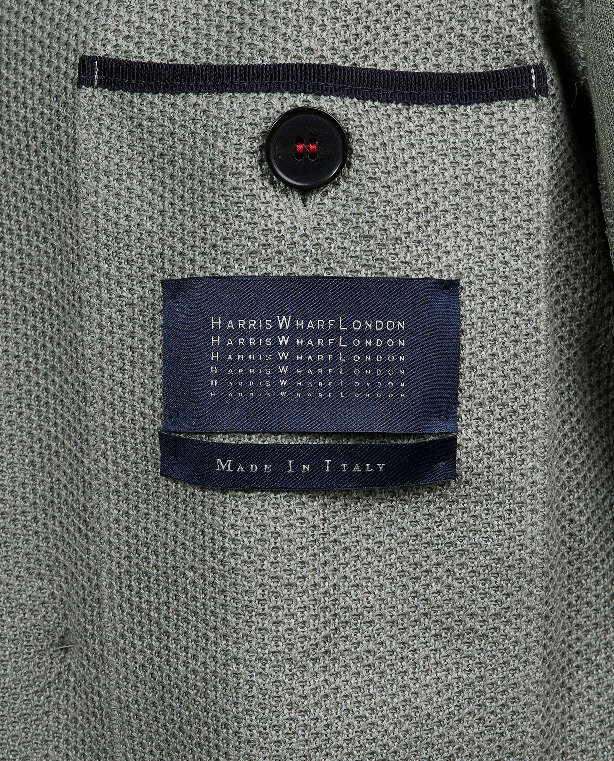 Double Breasted Honeycomb Jasje - Groen