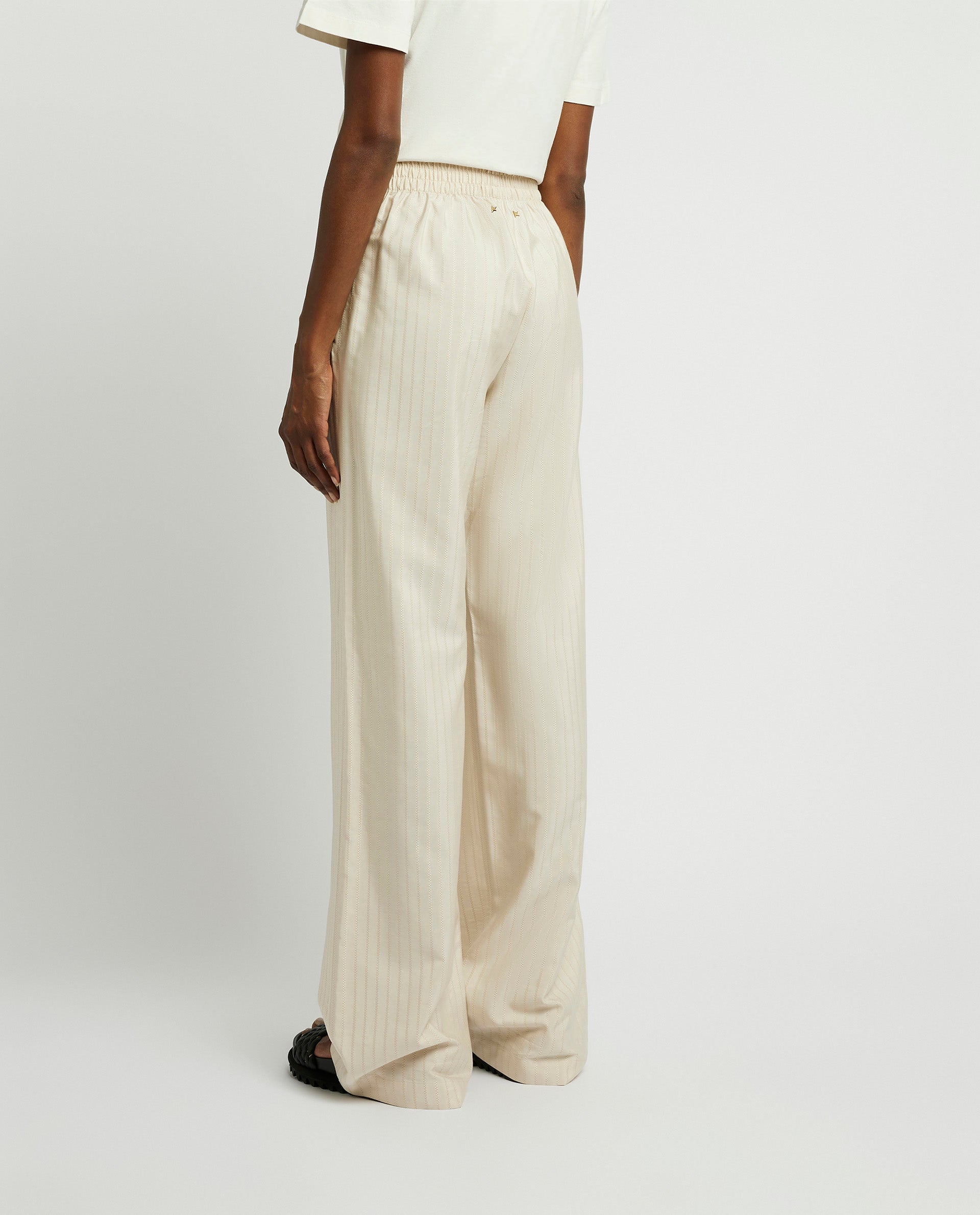 Silk blend pants