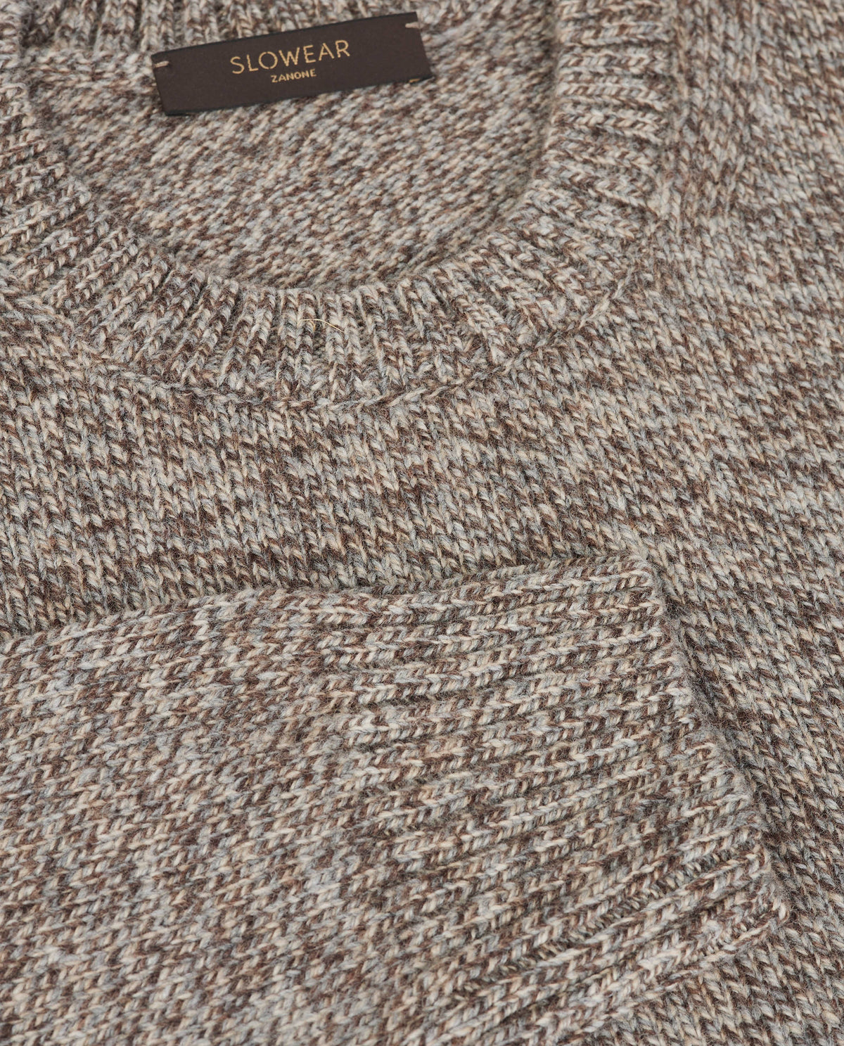 Round Neck Melange Sweater