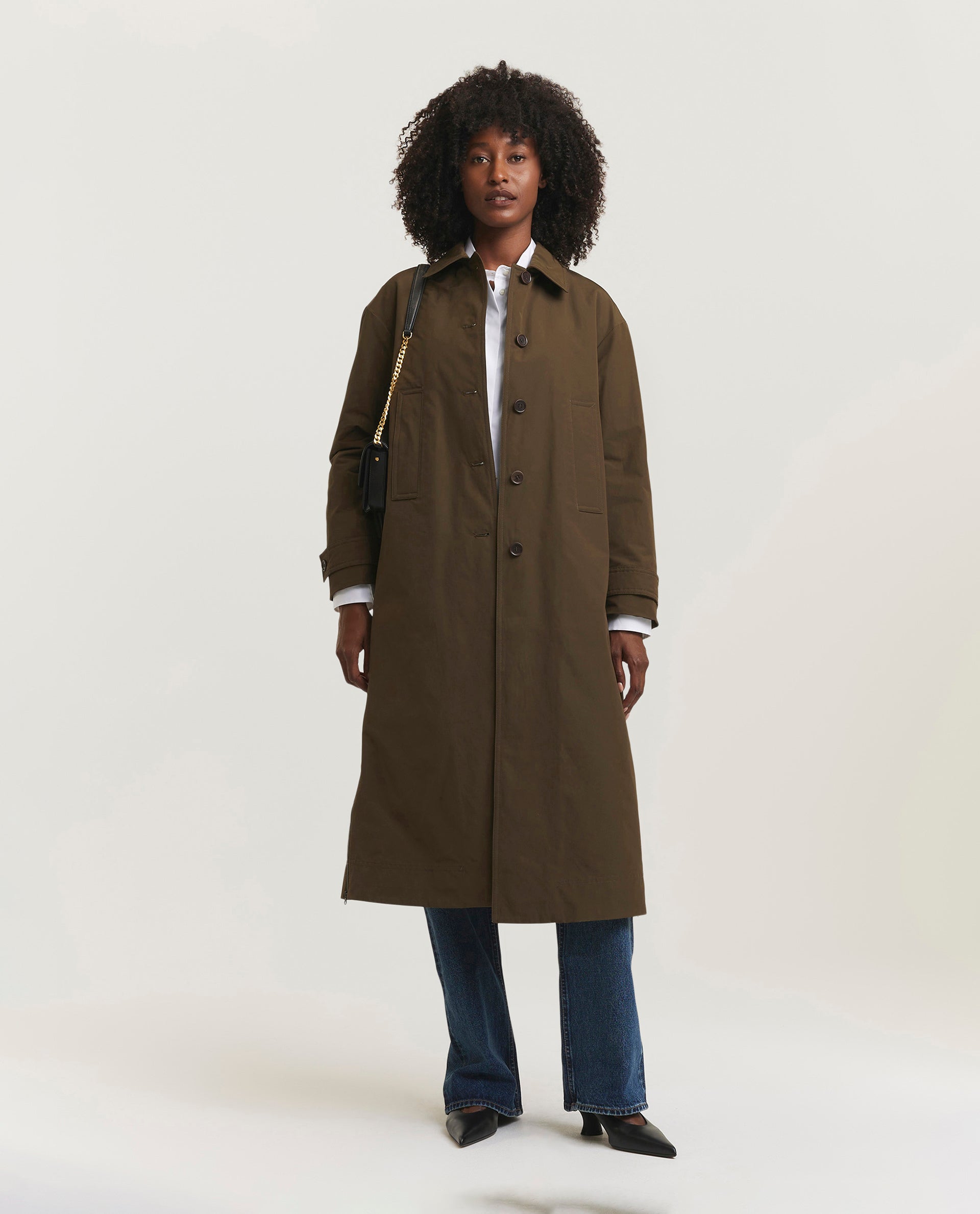 Cotton-blend coat