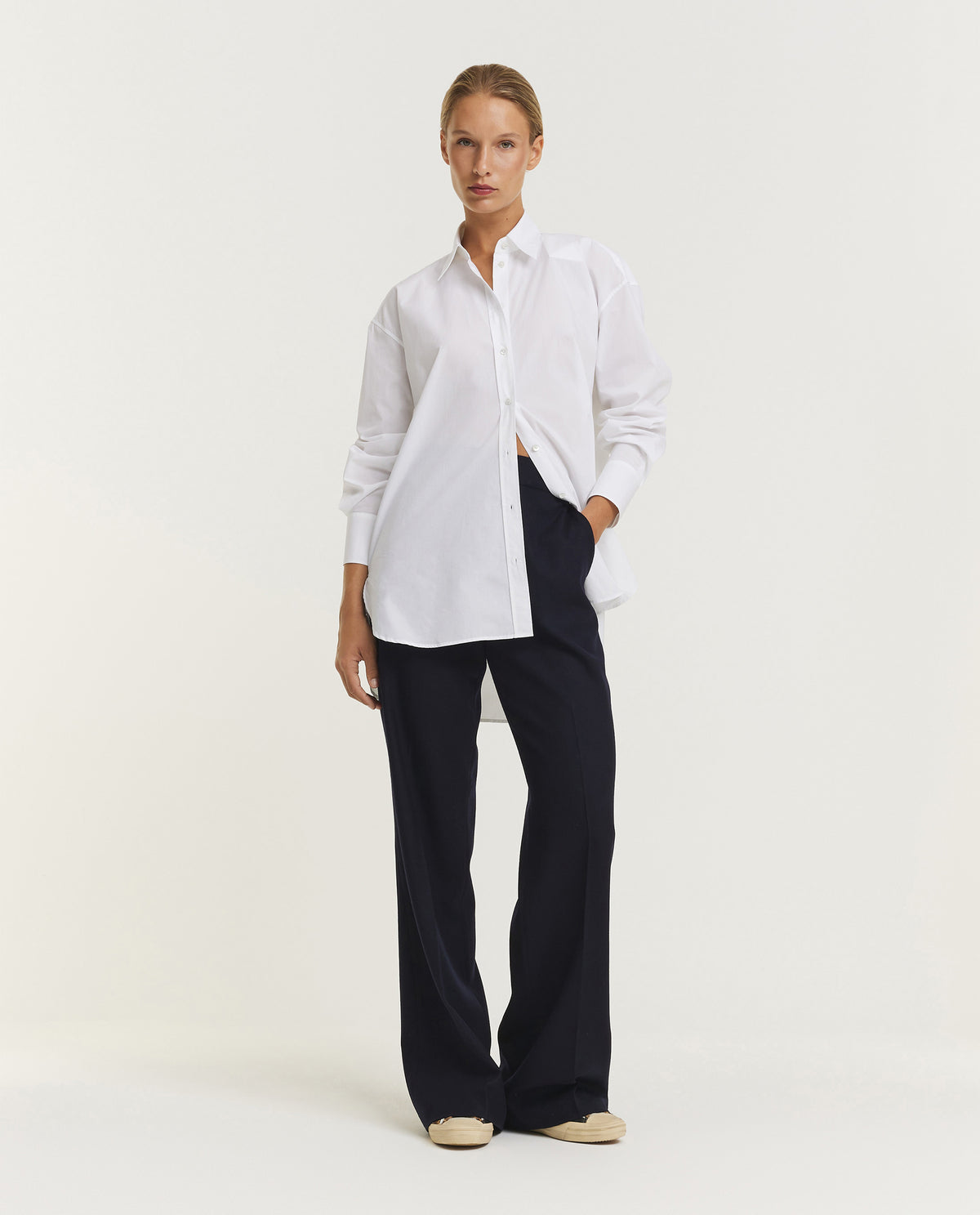 Ariel Wollen Broek - Donkerblauw